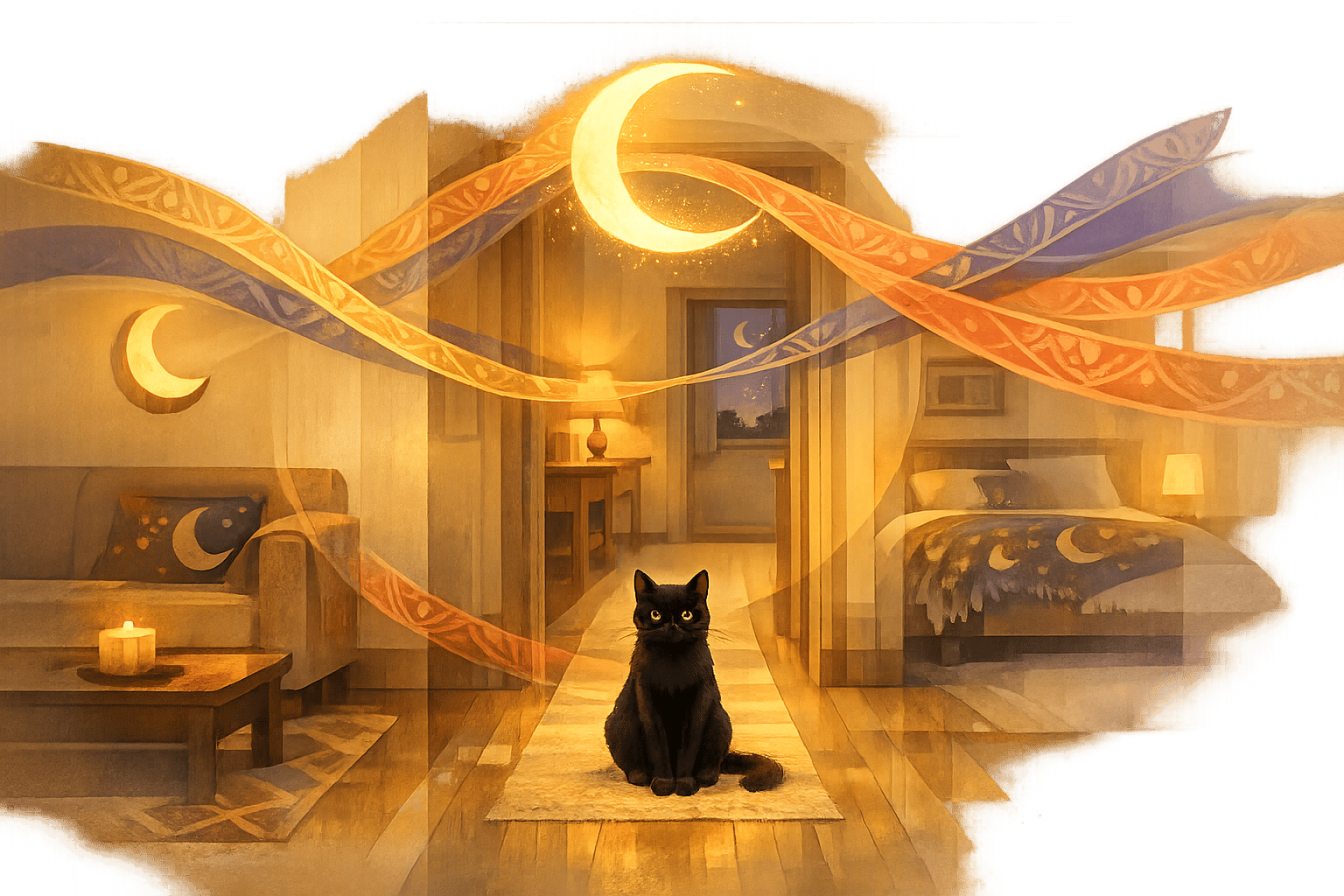 Enchanted Cats and Crescent Moons: The Design Aesthetic That Cat Lovers Can't Resist