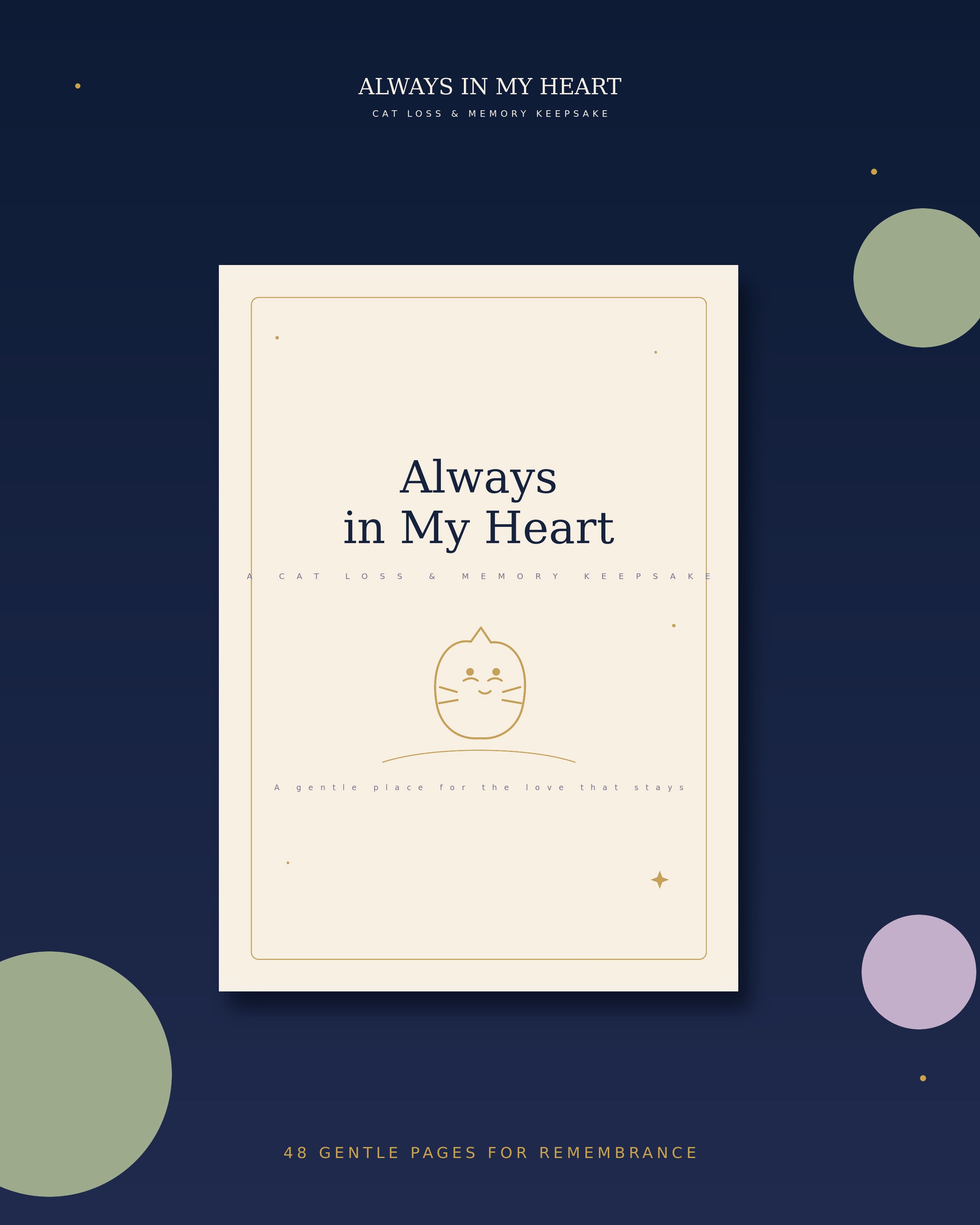 Always in My Heart Cat Loss and Memory Keepsake cover