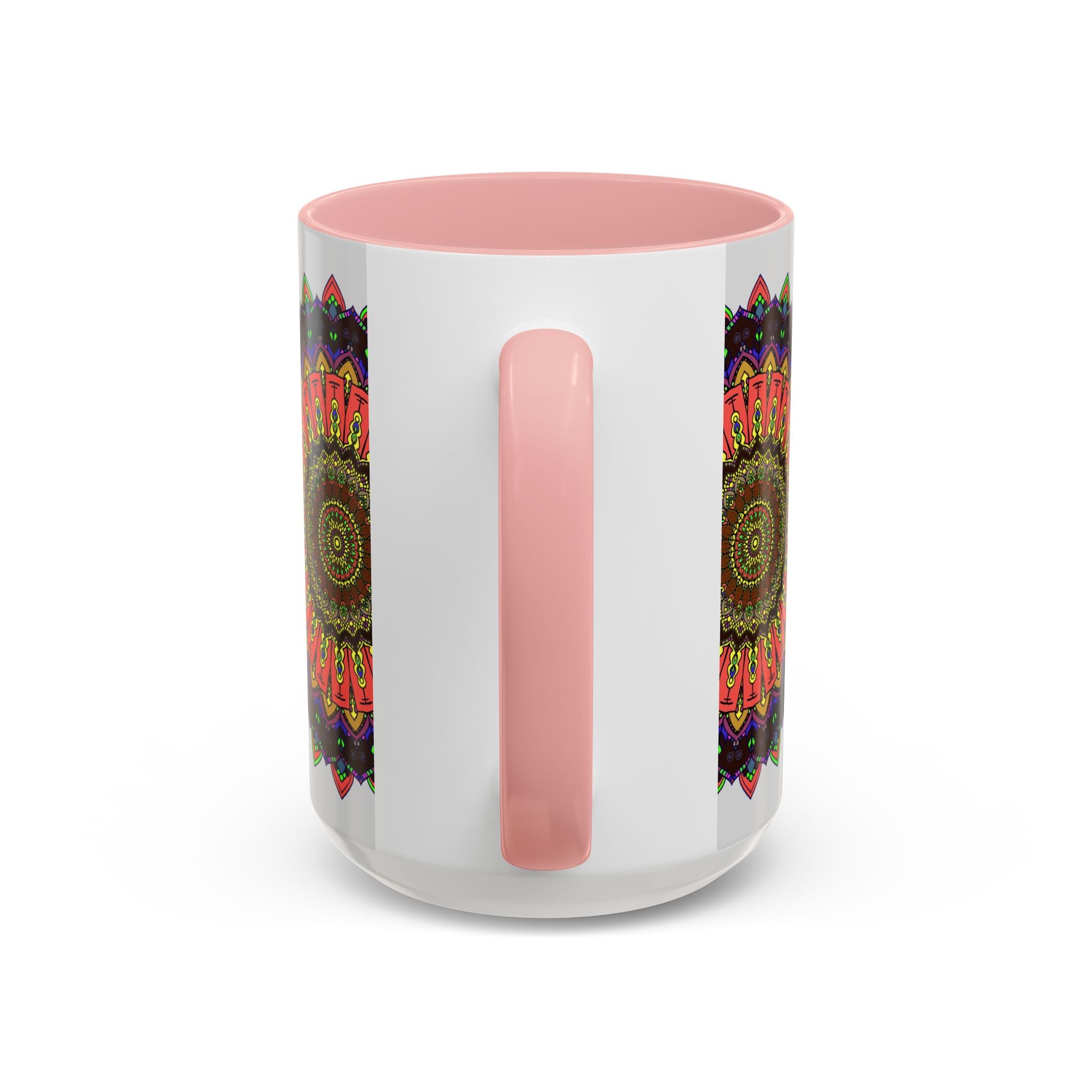 Colorful and vibrant mandala art mug for those who appreciate art