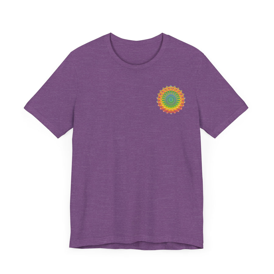 Vibrant Mandala Tee featuring intricate design representing Spiritual Peace & Harmony, perfect for bringing positive energy and balance into your life