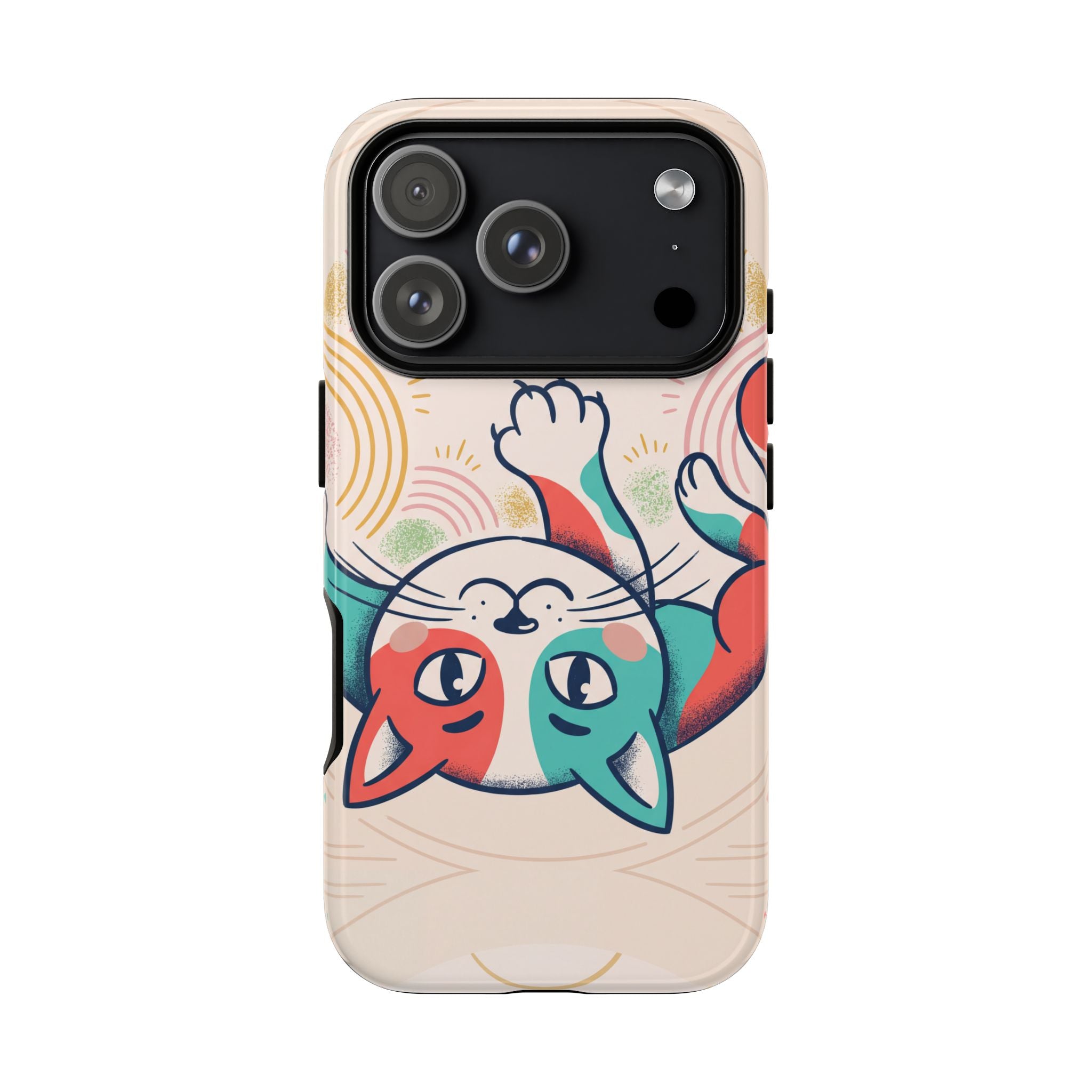 Phone Case — Cute Retro Calico Cat Protective Cover