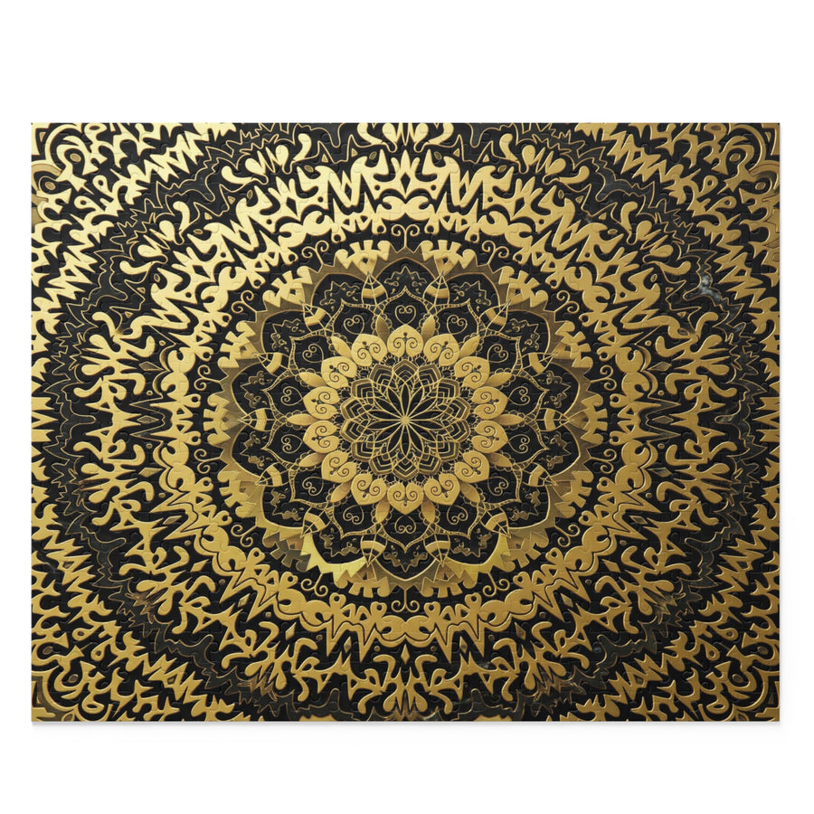 Mandala Gold & Black Puzzle (500-Piece)