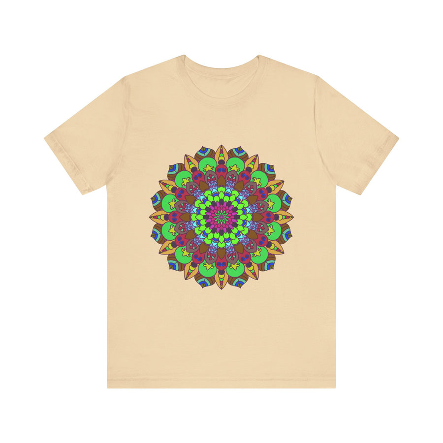 Vibrant Mandala Tee featuring a cosmic and interconnected design in various colors