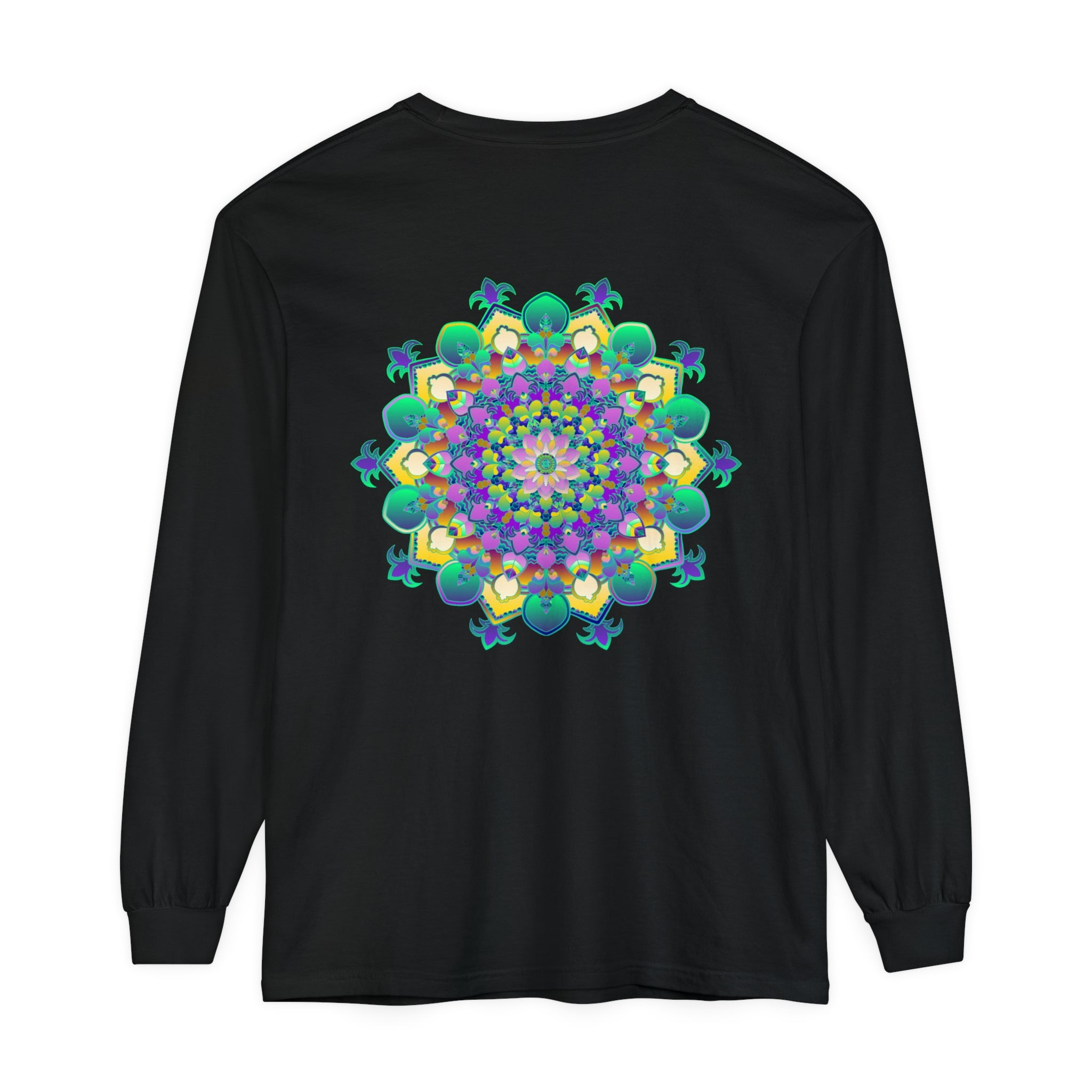 Intricate Mandala Long Sleeve T-Shirt with beautiful and detailed design