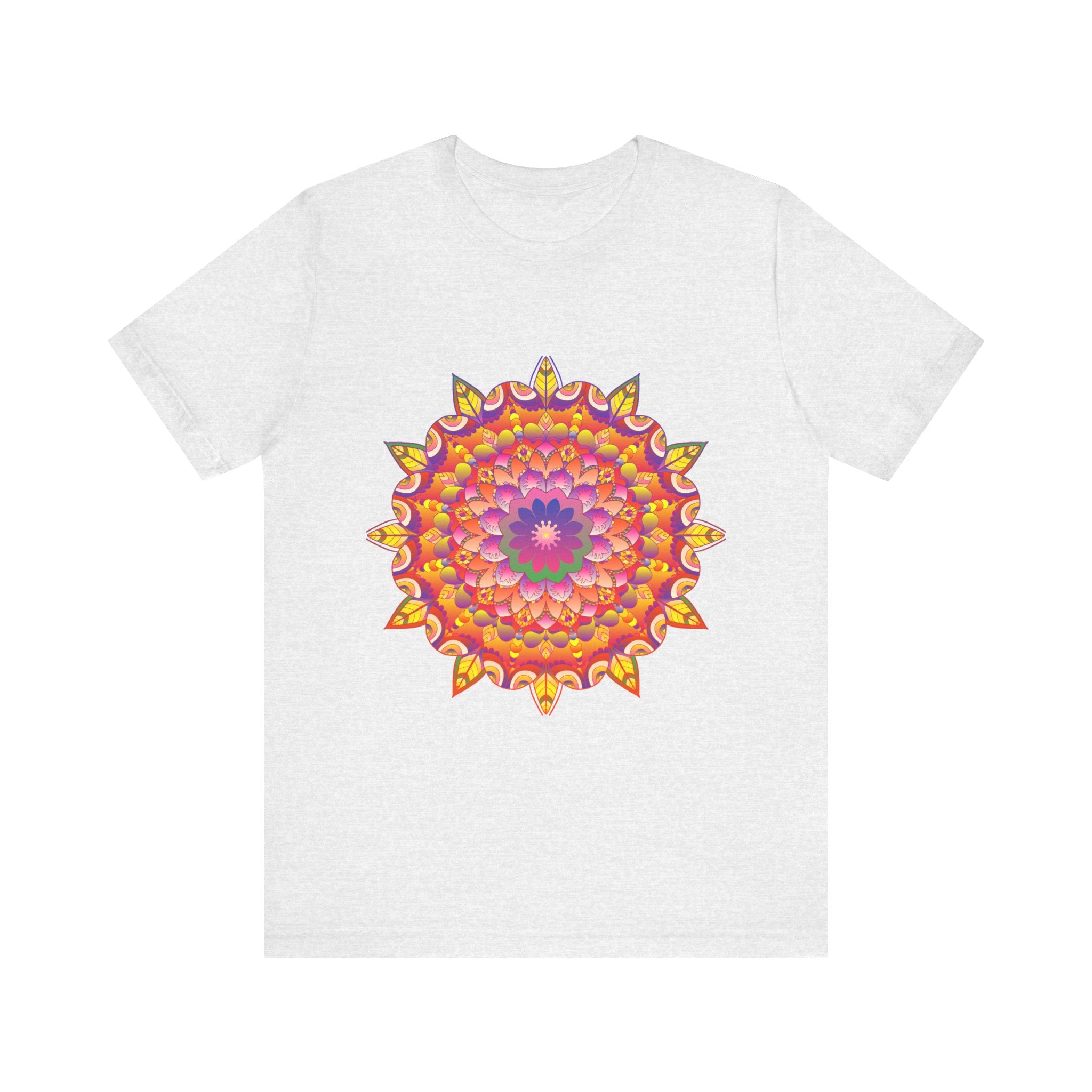 Vibrant Mandala Tee - Psychedelic Art with intricate and colorful mandala design