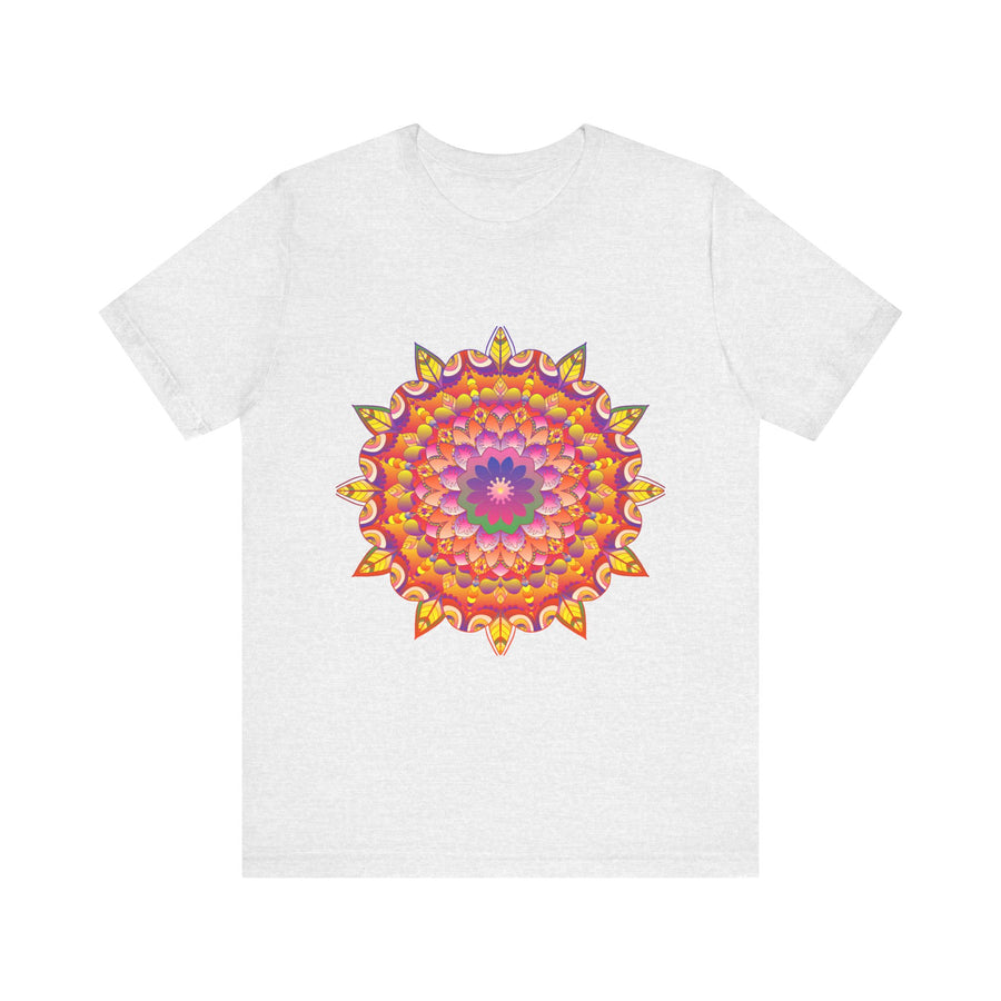 Vibrant Mandala Tee - Psychedelic Art with intricate and colorful mandala design