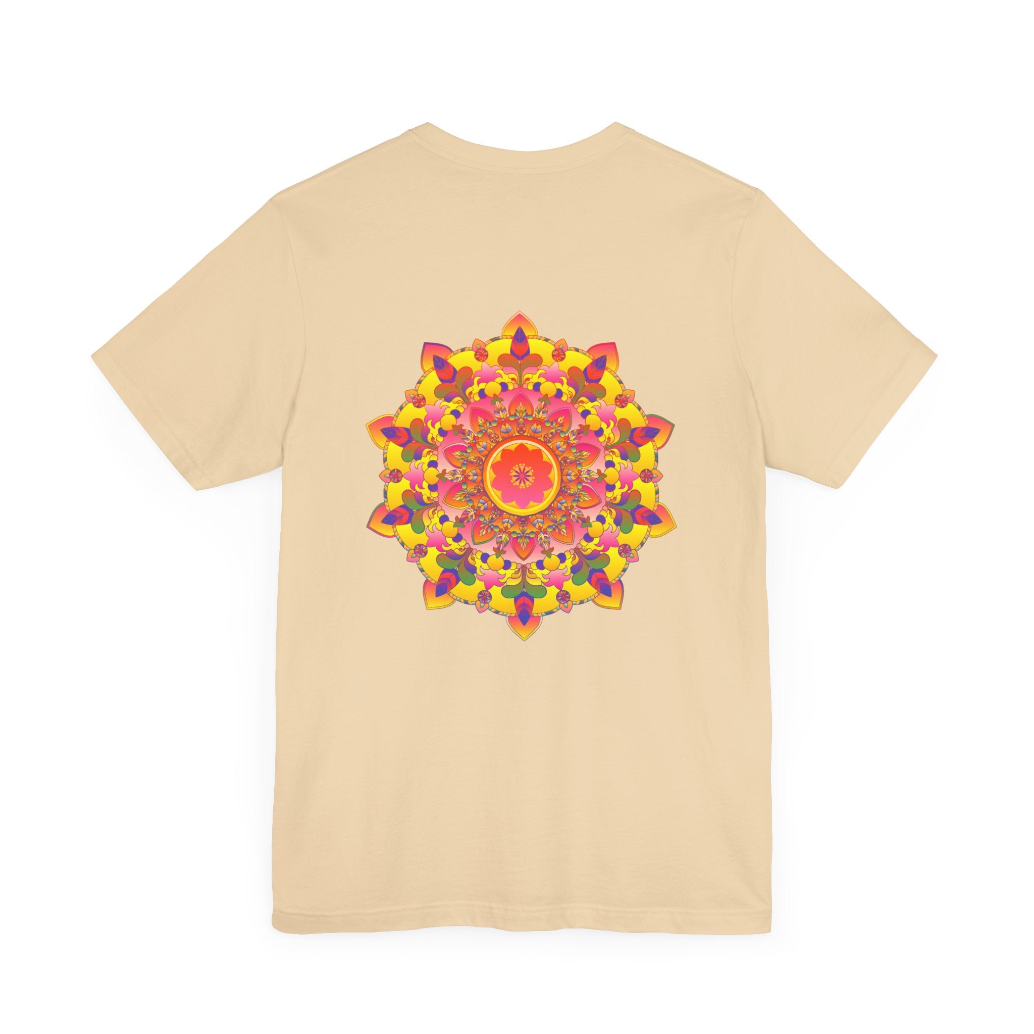 T-shirt with a mesmerizing mandala print in vivid and bold colors