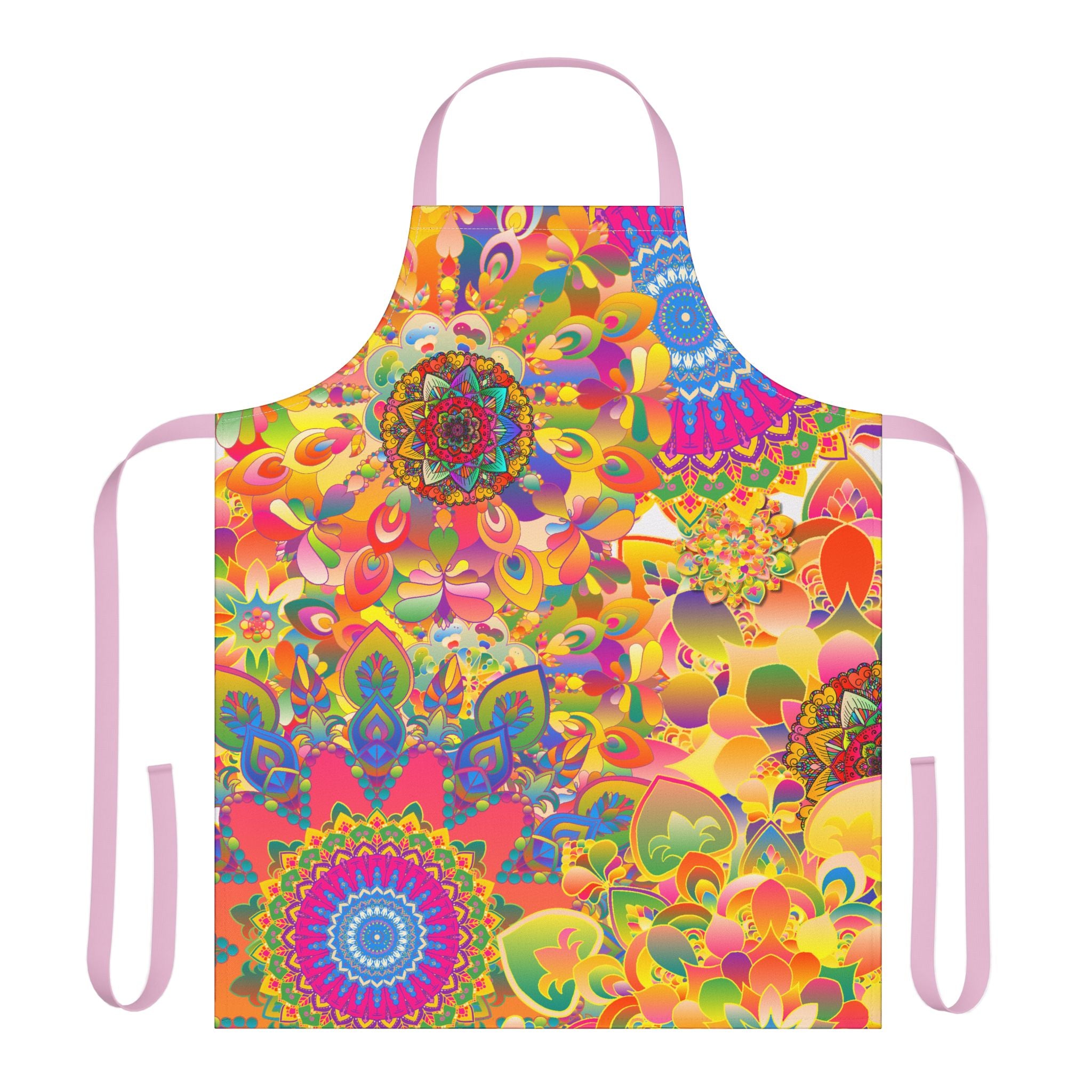 Psychedelic Floral Mandala Apron