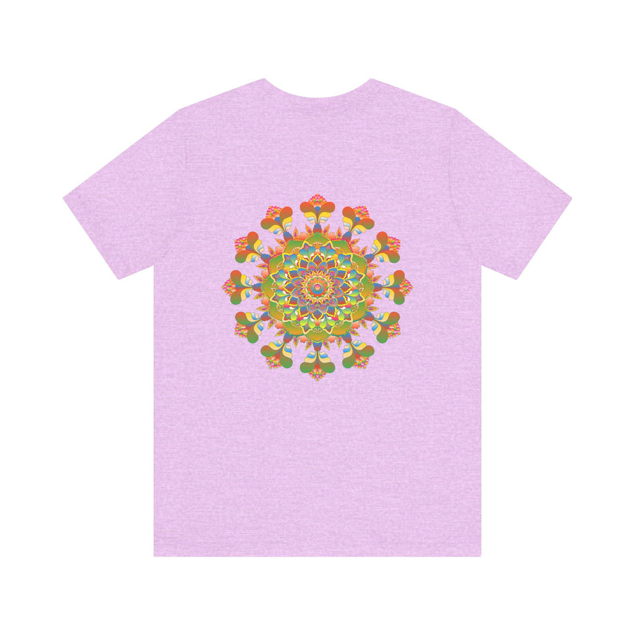 Detailed close-up of Mandala Peace & Harmony T-Shirt's intricate design