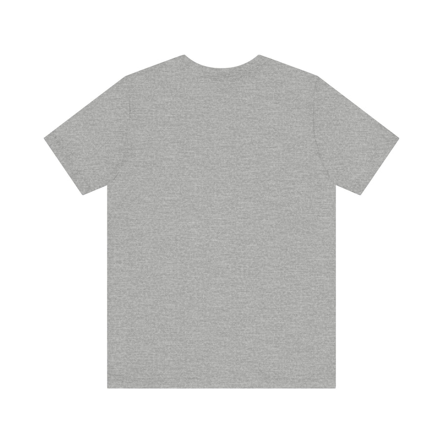 A spooky black cat mystery t-shirt with vibrant purple eyes