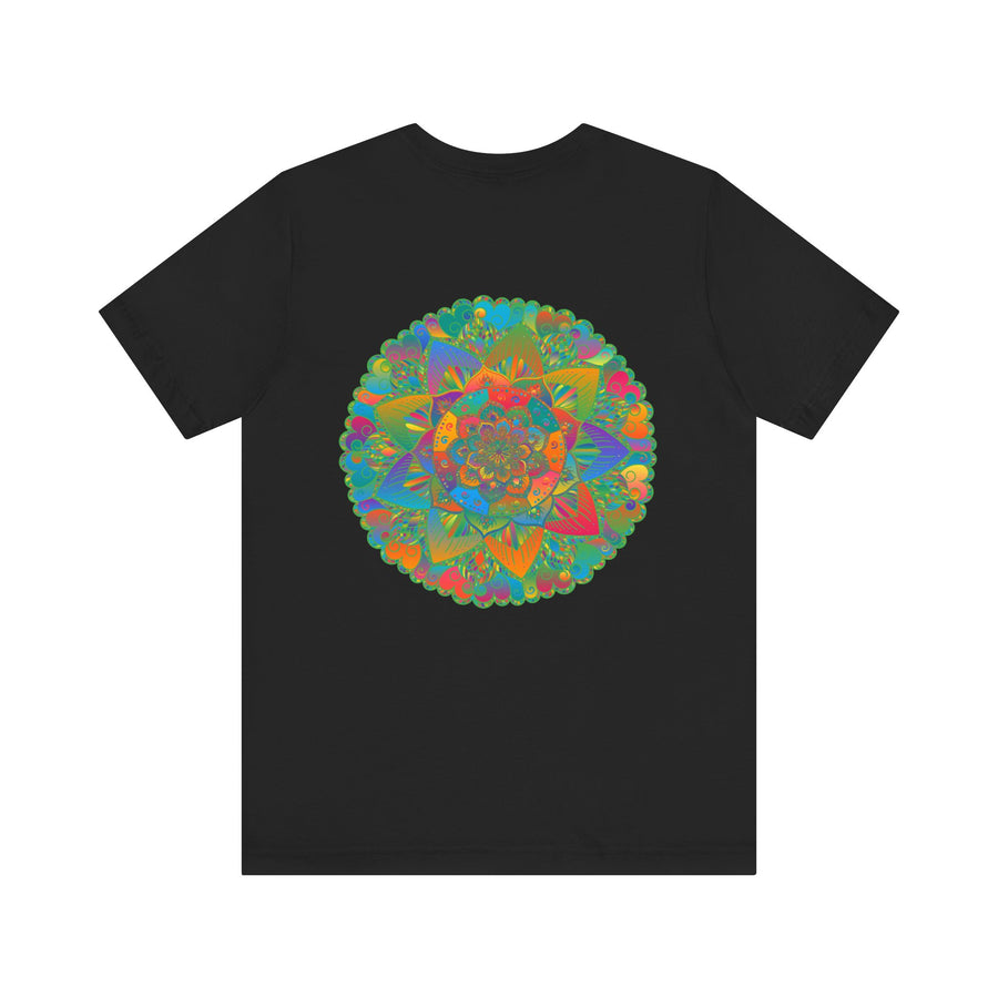 Vibrant Mandala T-shirt featuring a beautiful and intricate design symbolizing spiritual peace and harmony for a fashionable and meaningful statement piece