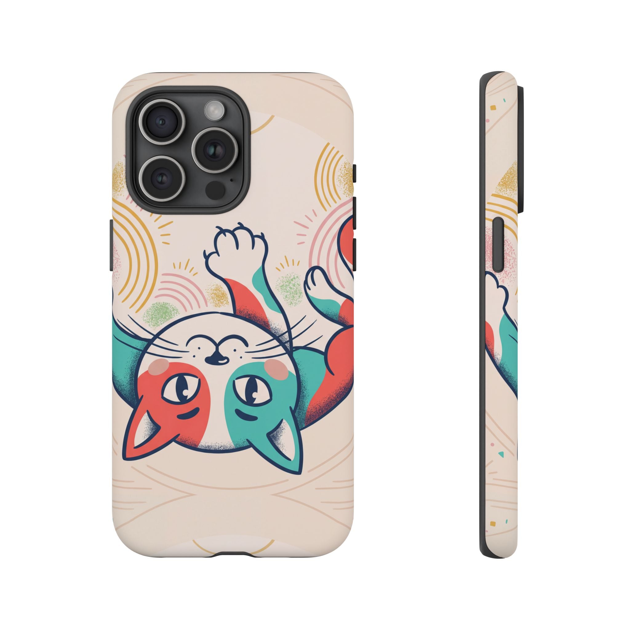 Phone Case — Cute Retro Calico Cat Protective Cover