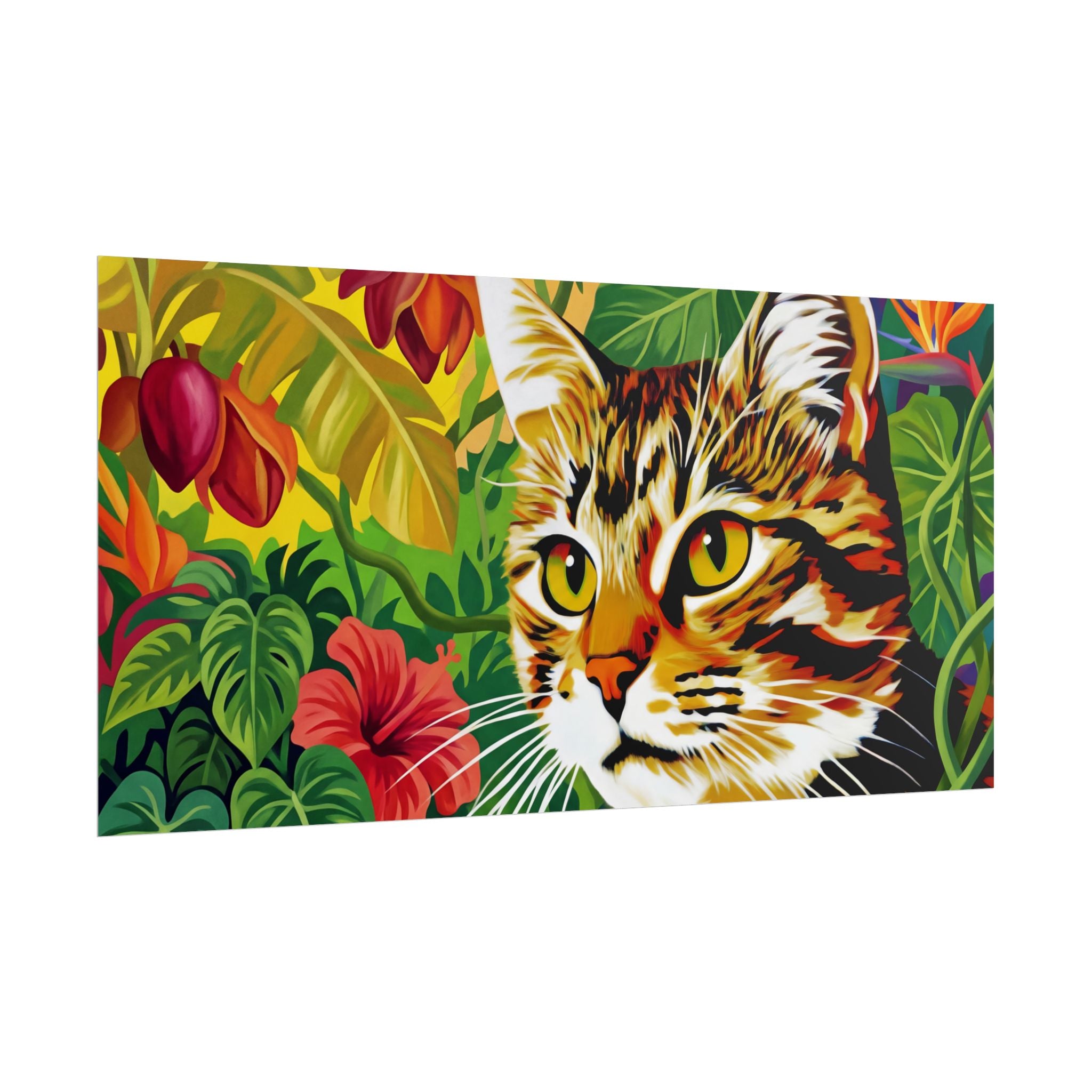 Cat Jungle Poster - Horizontal