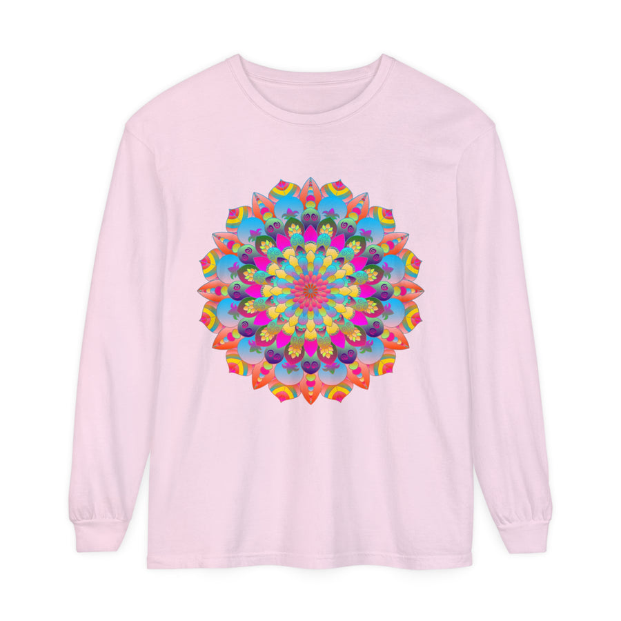 Colorful Mandala Long Sleeve T-Shirt - Psychedelic Art 14