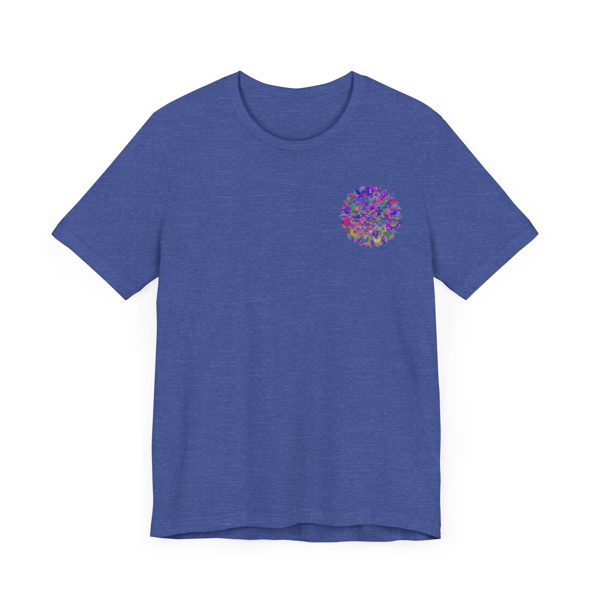 Vibrant Mandala Tee featuring vibrant colors and detailed spiritual symbols