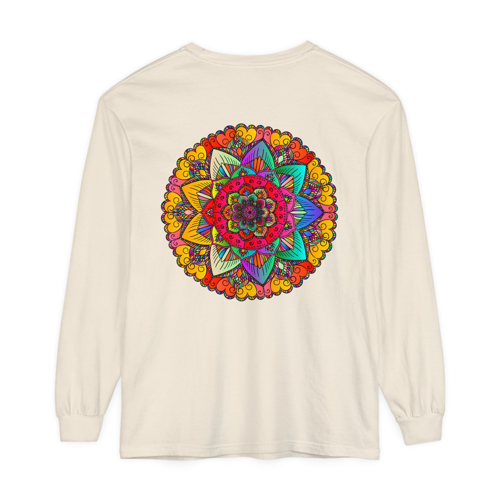 Eye-catching unisex t-shirt with vibrant and intricate mandala design