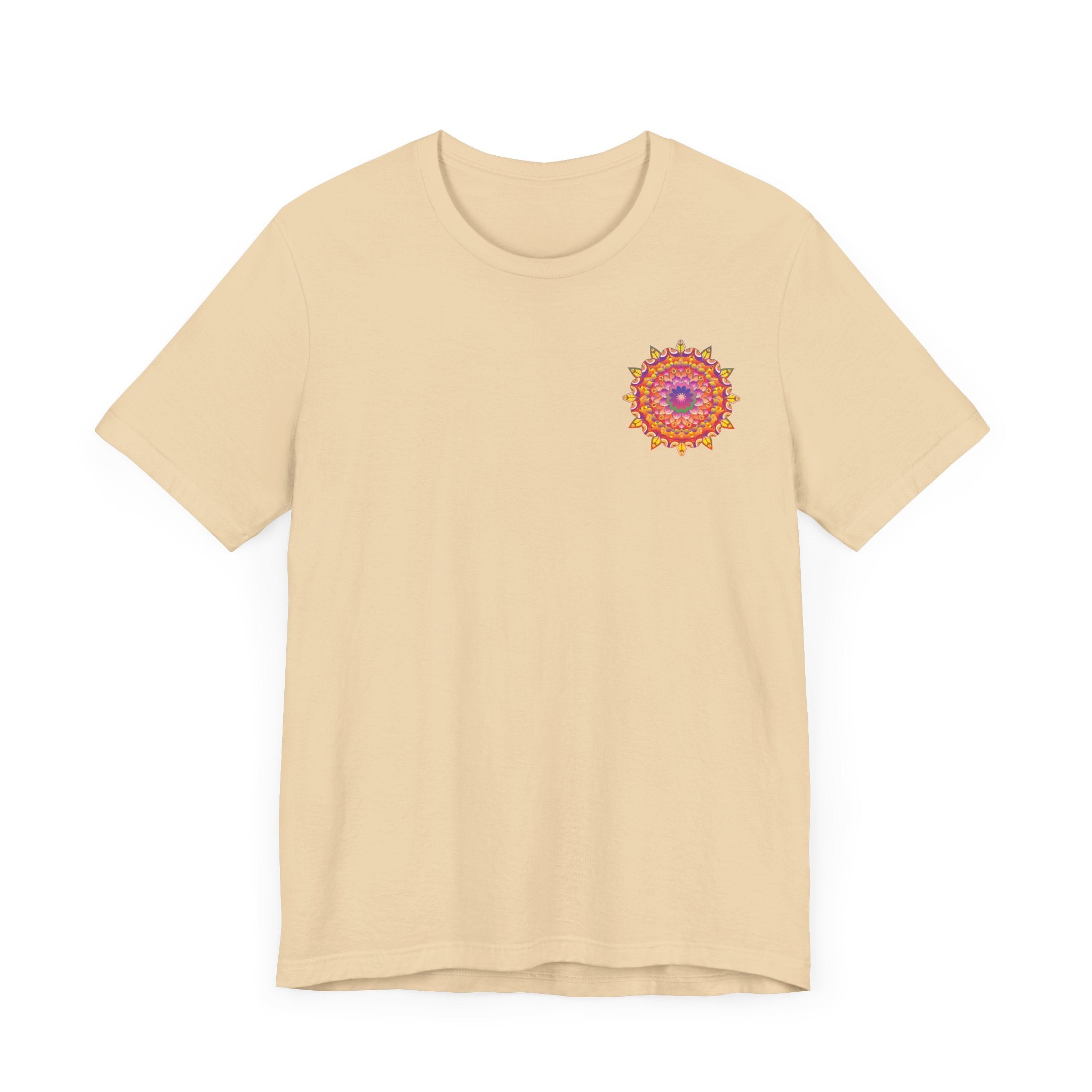 Vibrant mandala t-shirt with a bold and vibrant mandala pattern
