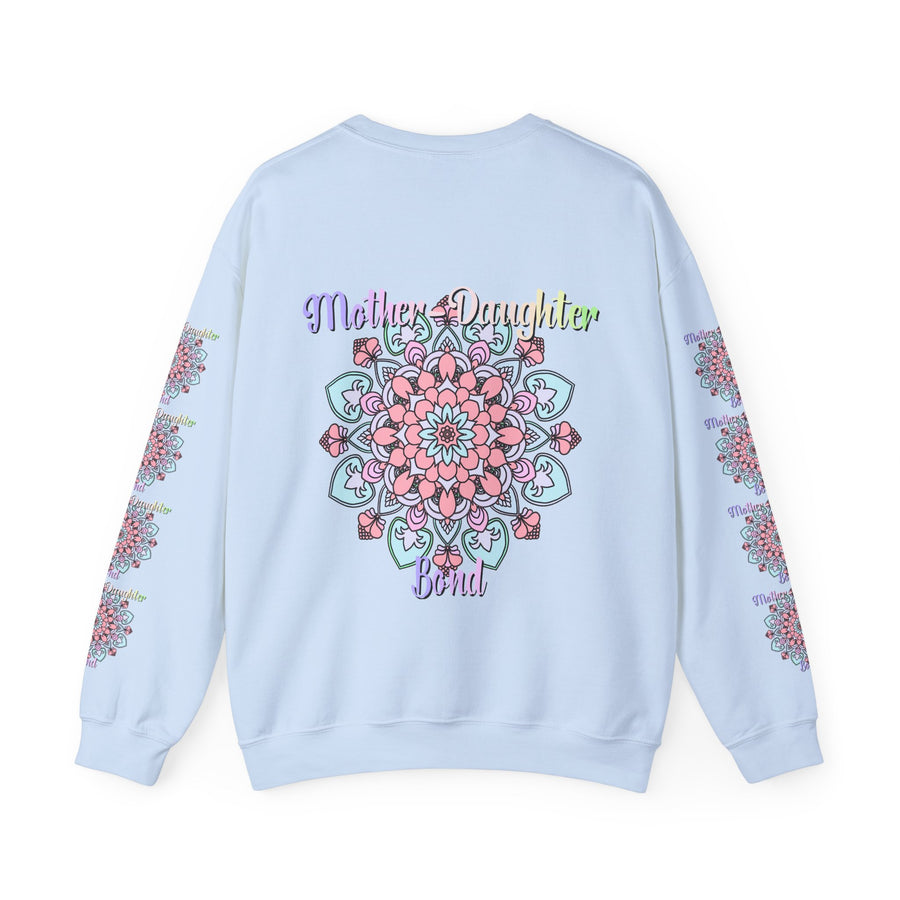 Mandala Patterned Sweatshirt Celebrating Mother-Daughter Love