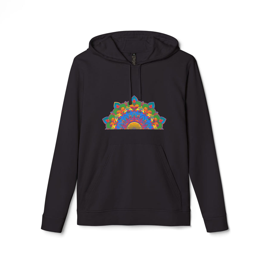 Cozy and stylish Blululi Mandala Fleece Hoodie, perfect for chilly days