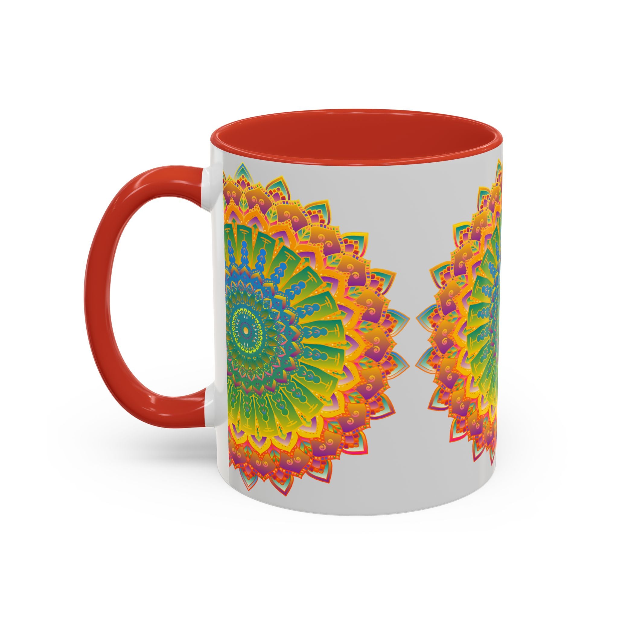 Artistic mandala design on a high-quality, durable mug