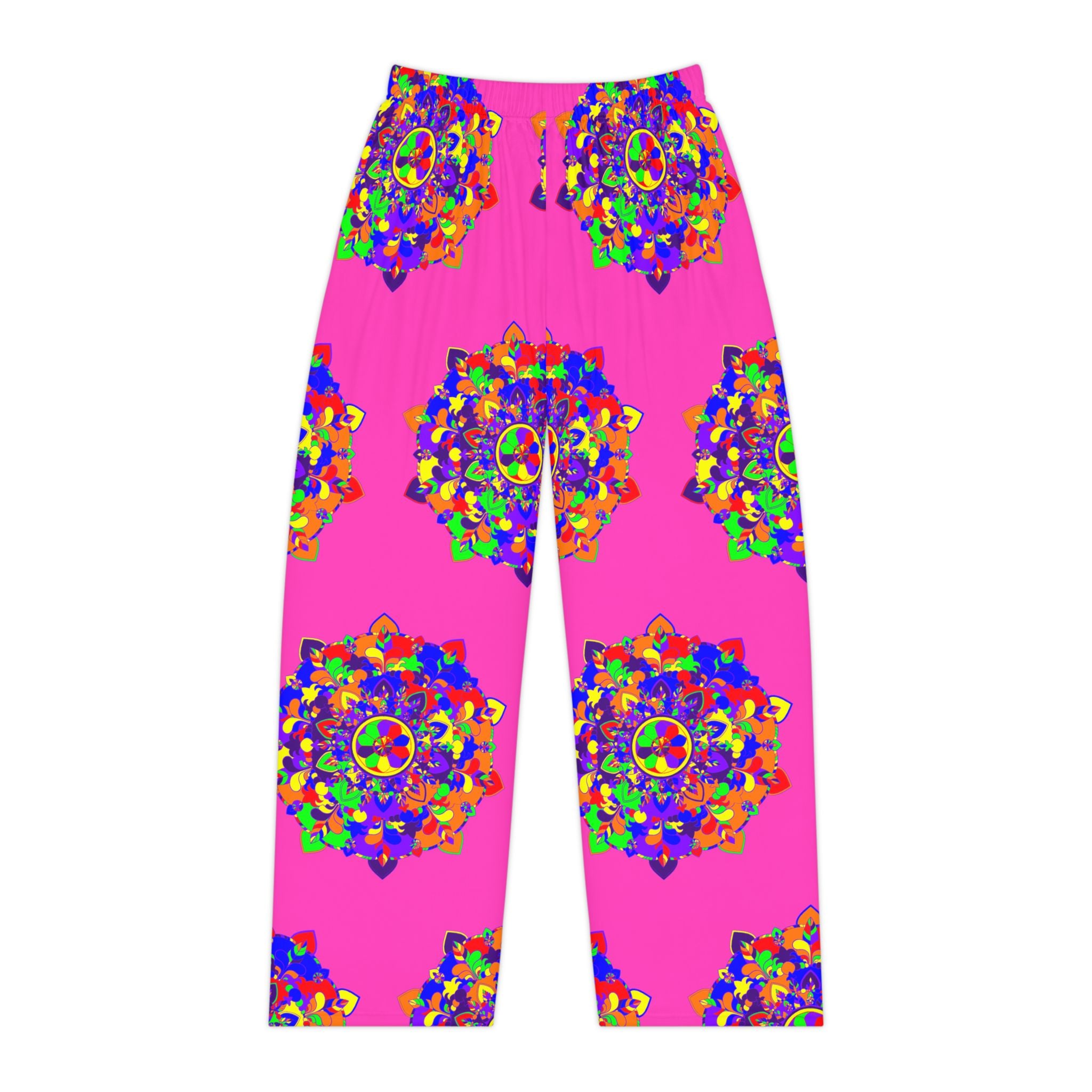 Pinke Mandala-Pyjamahose – Lebendige Schlaf- und Loungewear für Damen