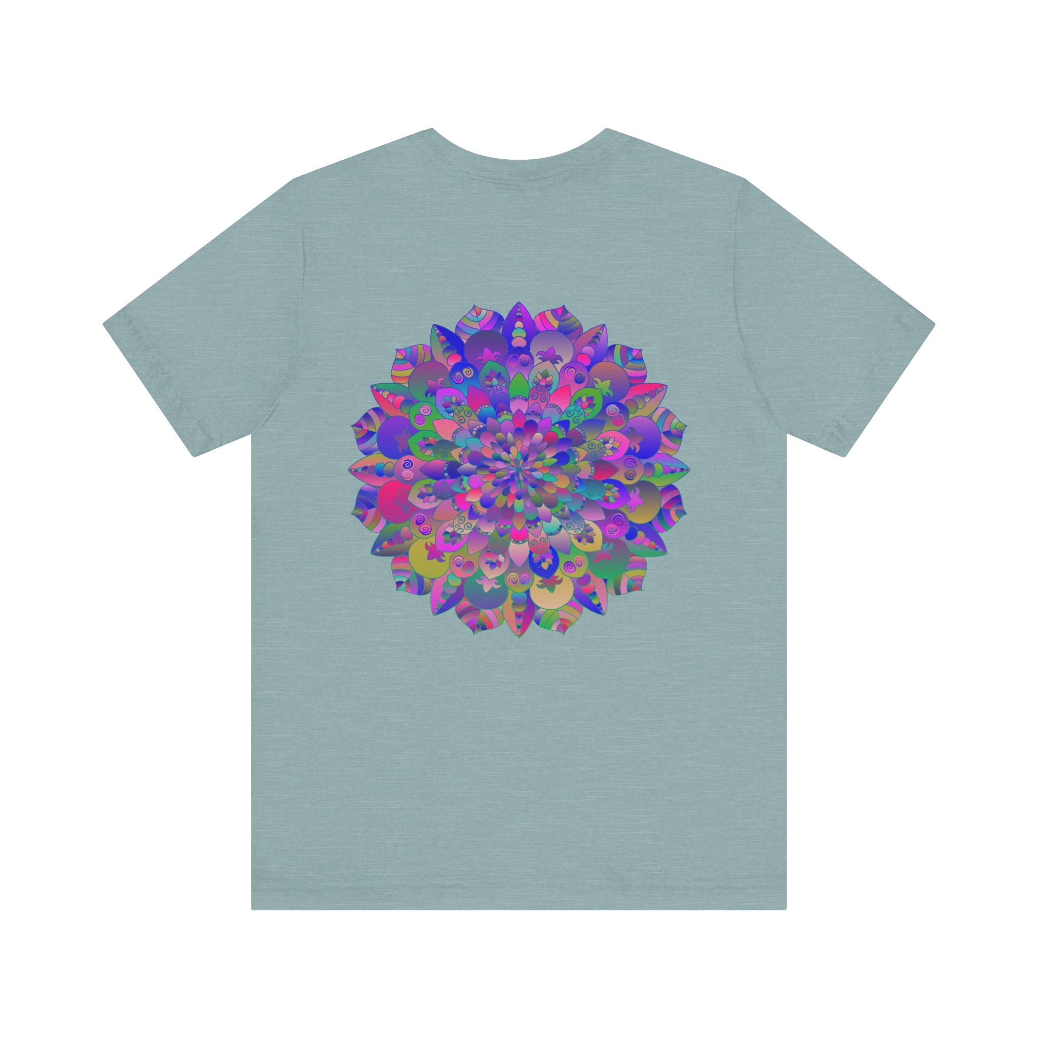Vibrant Mandala Tee with intricate mandala patterns and spiritual elements