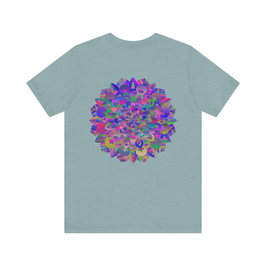 Vibrant Mandala Tee with intricate mandala patterns and spiritual elements