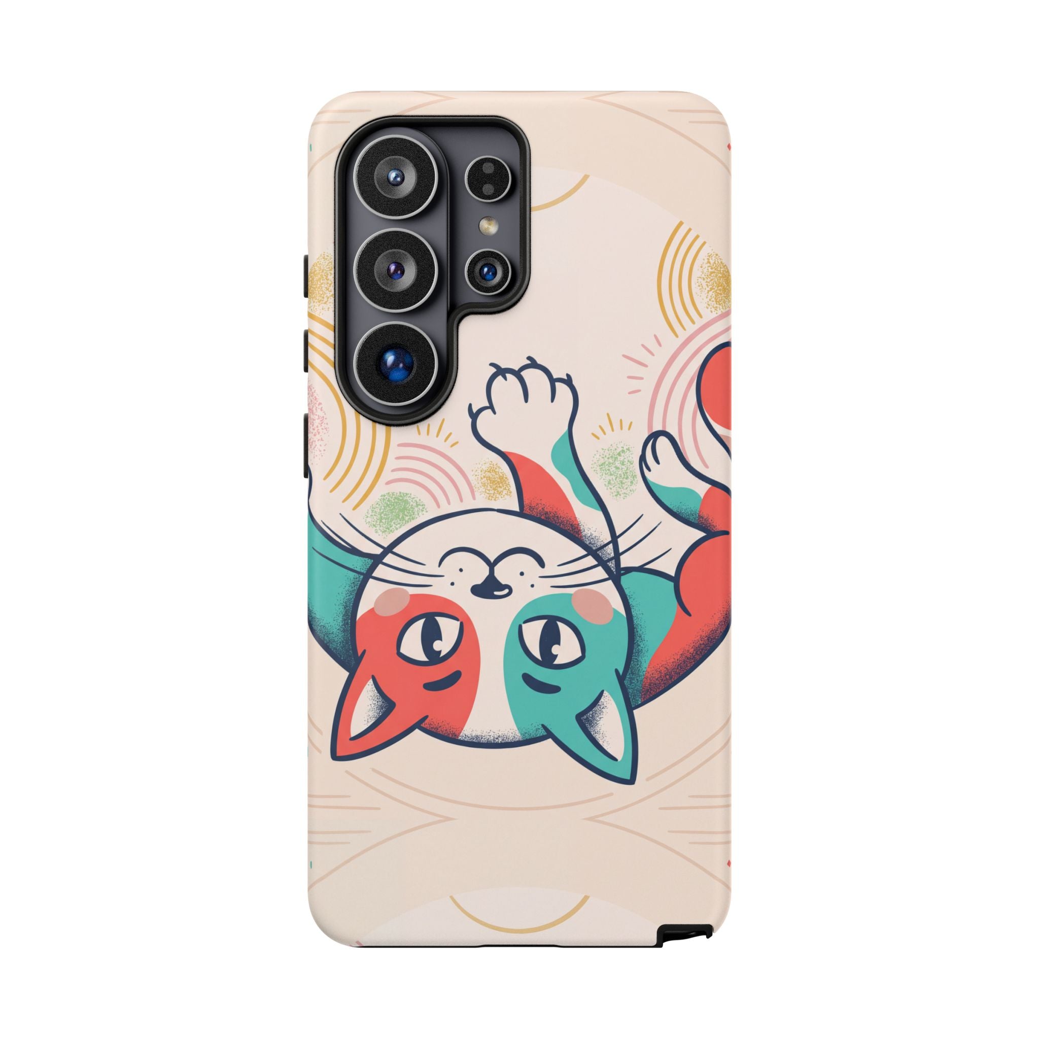 Phone Case — Cute Retro Calico Cat Protective Cover