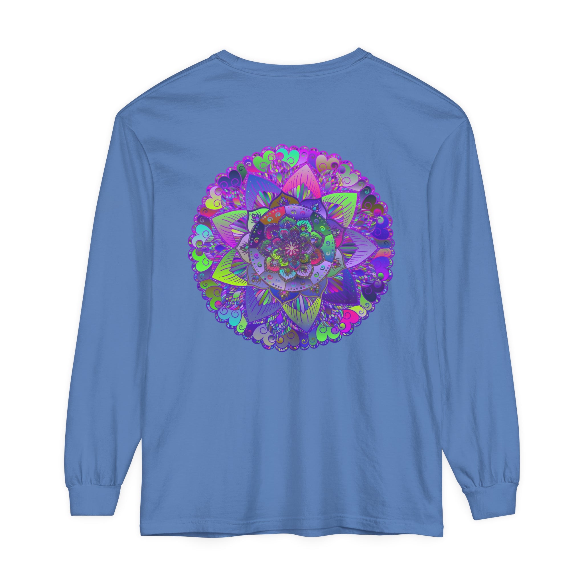 Unique and artistic psychedelic art design on comfortable long sleeve tee