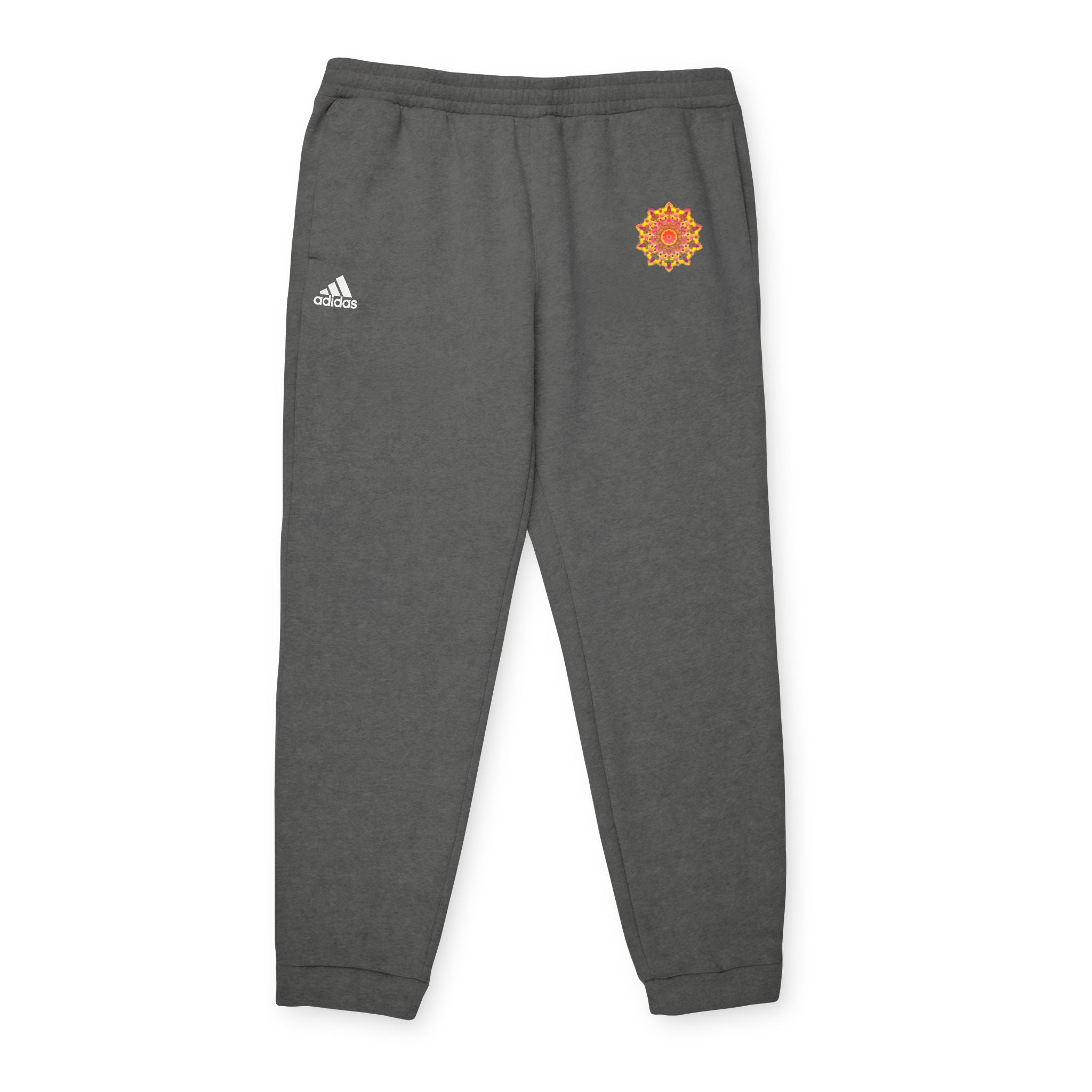 Joggers in pile Adidas con mandala psichedelico