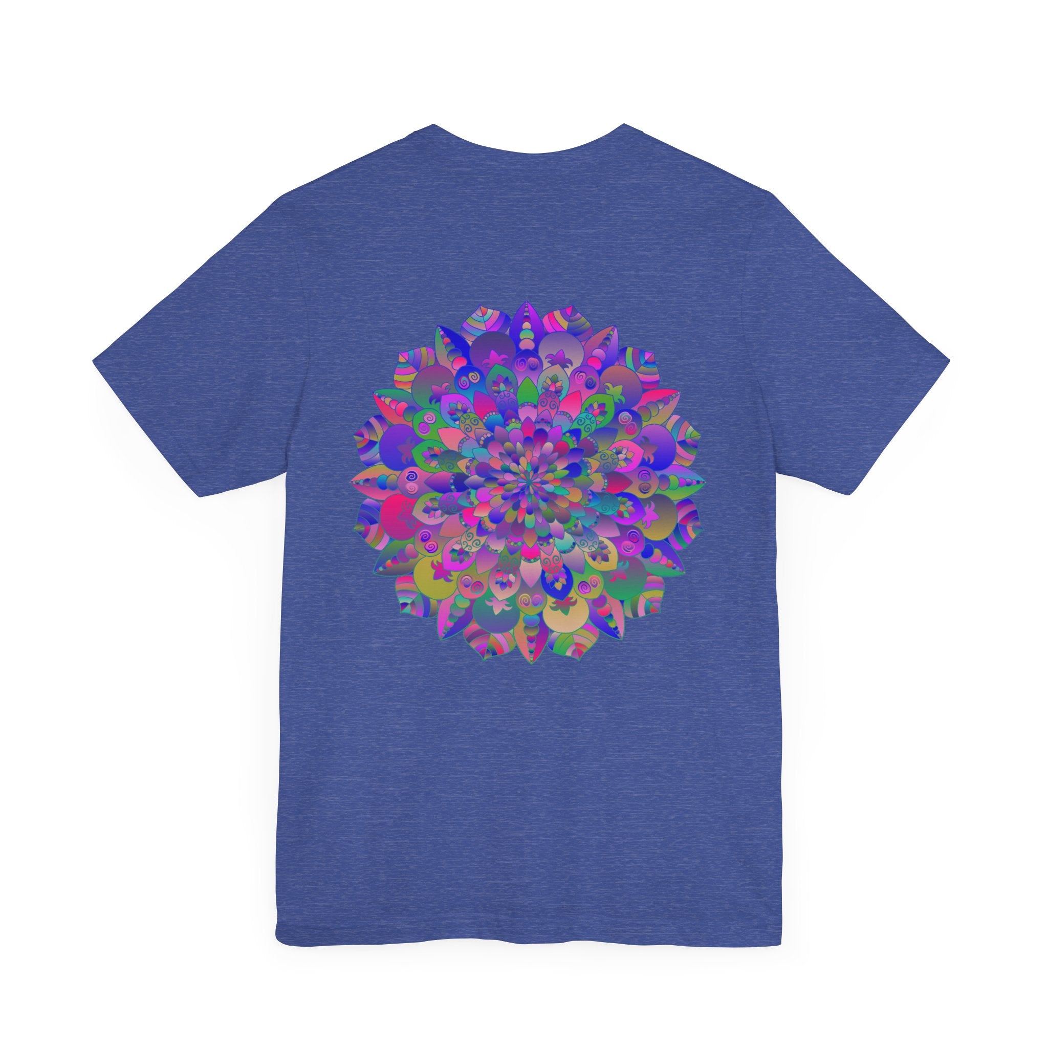 Colorful Mandala T-shirt promoting spiritual balance and tranquility