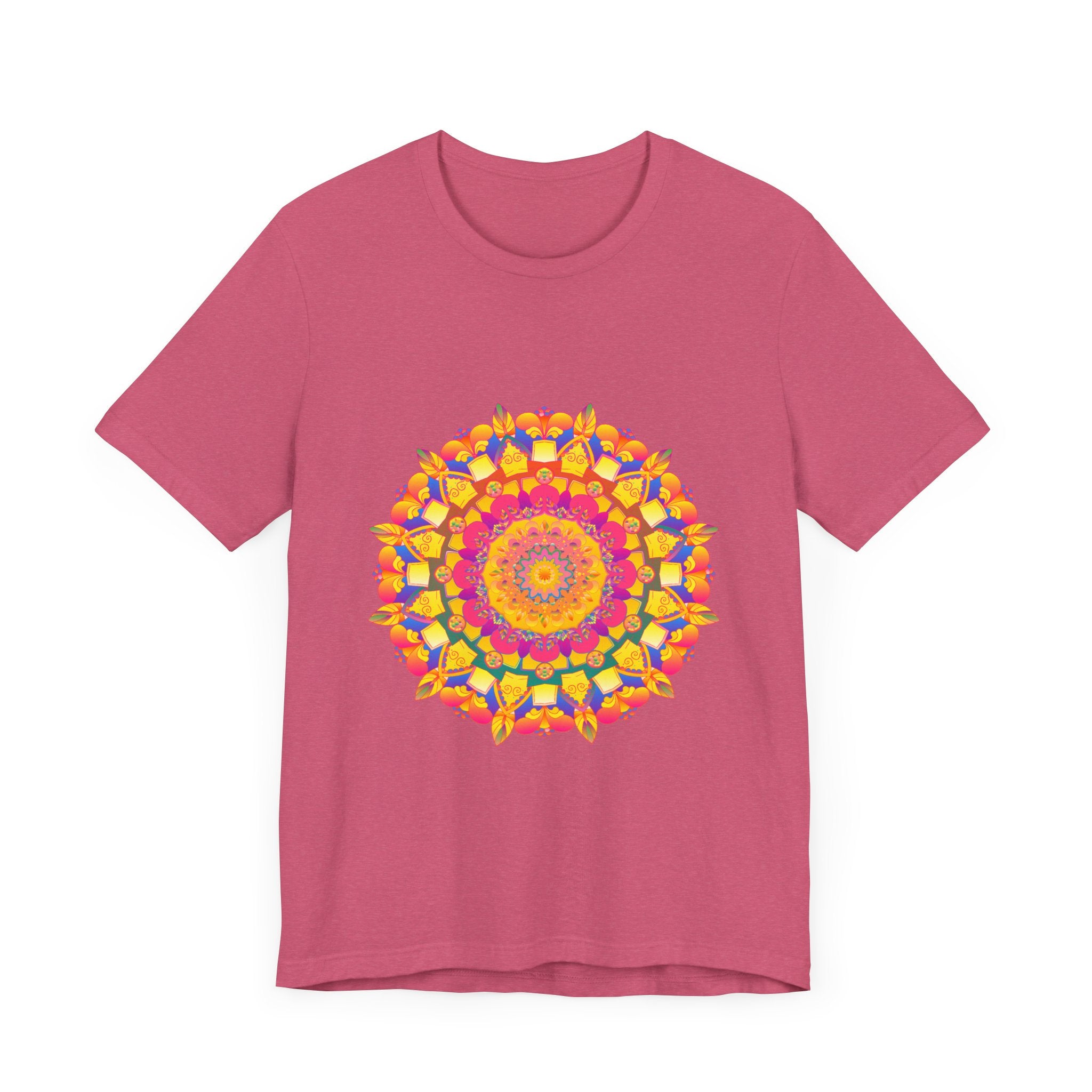 Colorful Mandala Tee with an intricate and vibrant pattern, perfect for adding a pop of color to your wardrobe