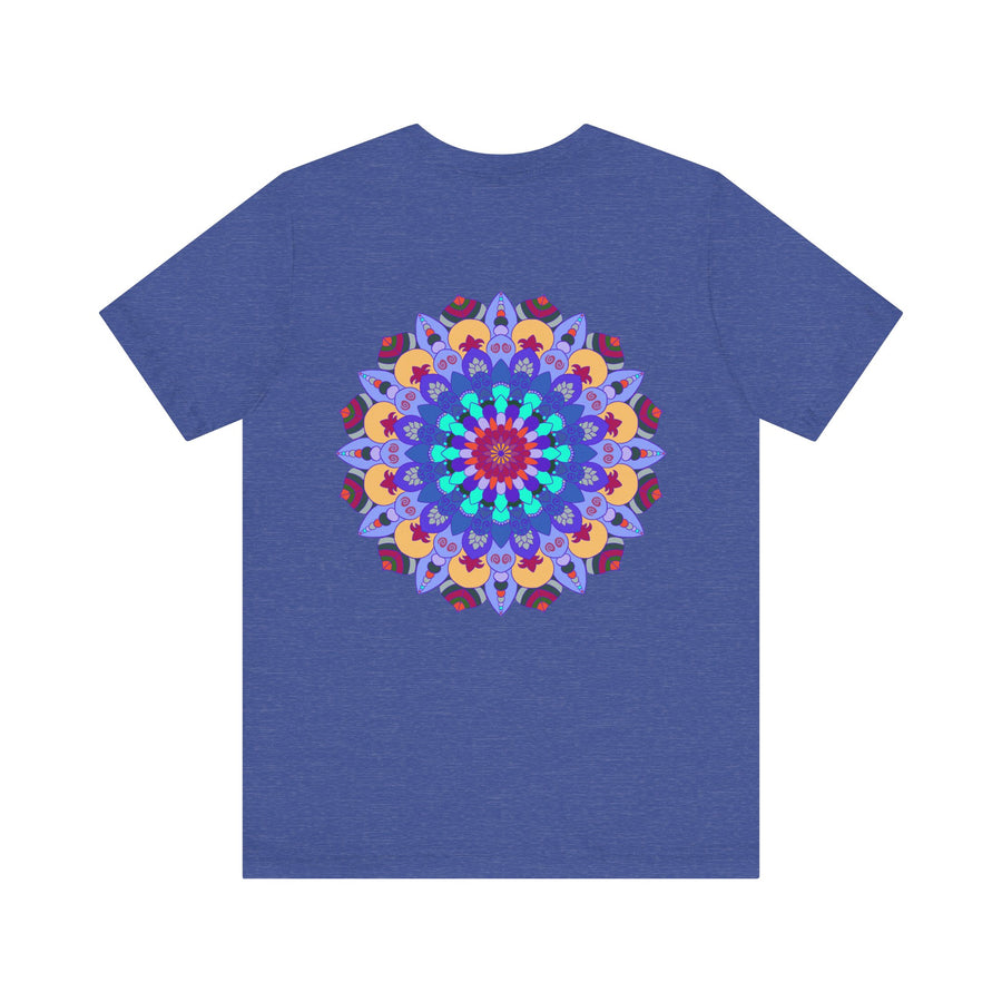 Beautiful mandala design t-shirt promoting peace and harmony through spiritual art