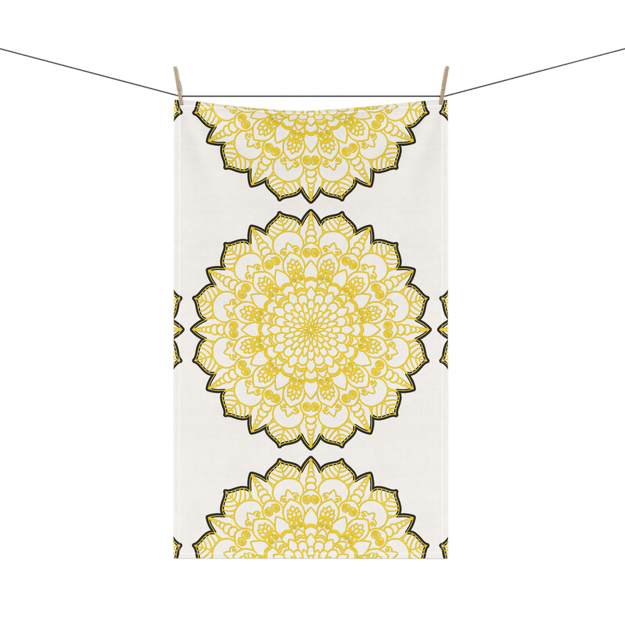 Sunny Floral Cotton Tea Towels for Bright Kitchen Aesthetics
