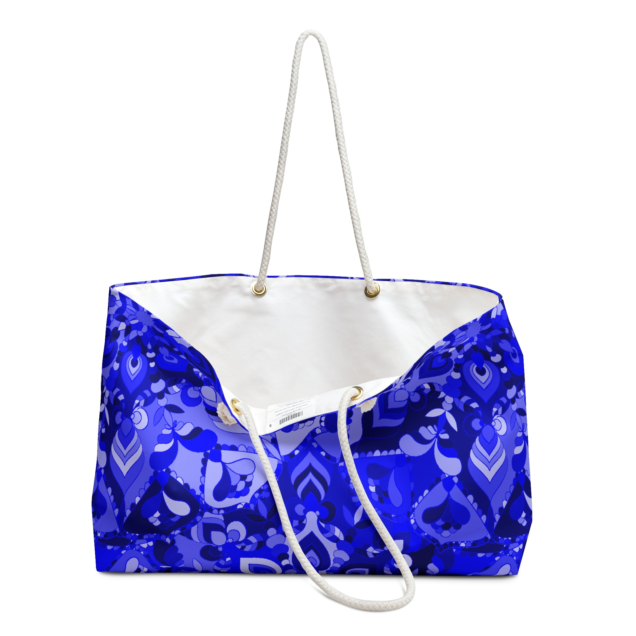 Borsa da weekend Bold Blue Mandala - Borsa da viaggio elegante per le avventure