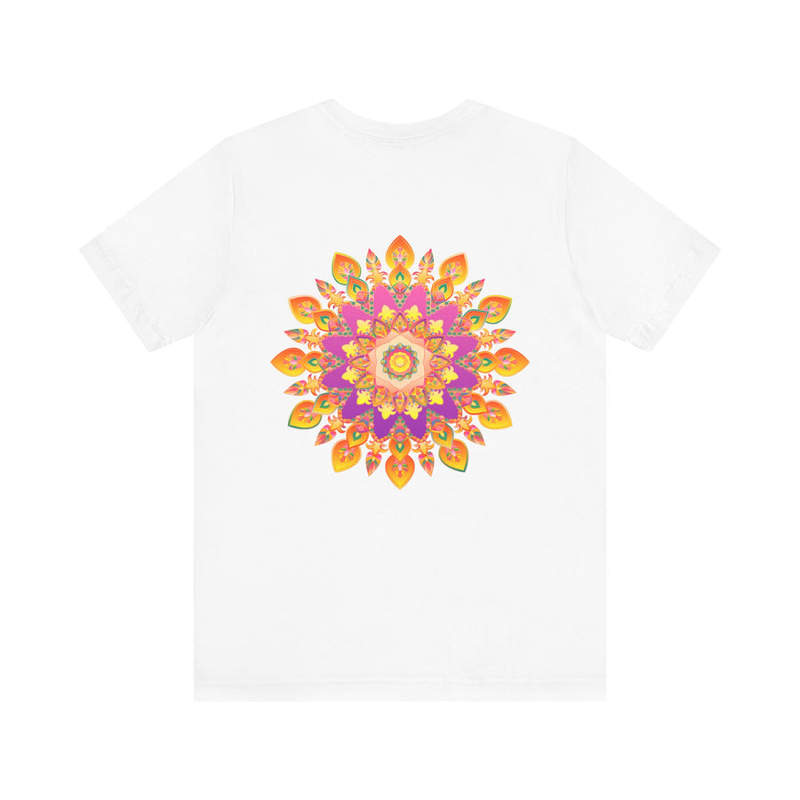 Peaceful and harmonious mandala t-shirt in vibrant colors
