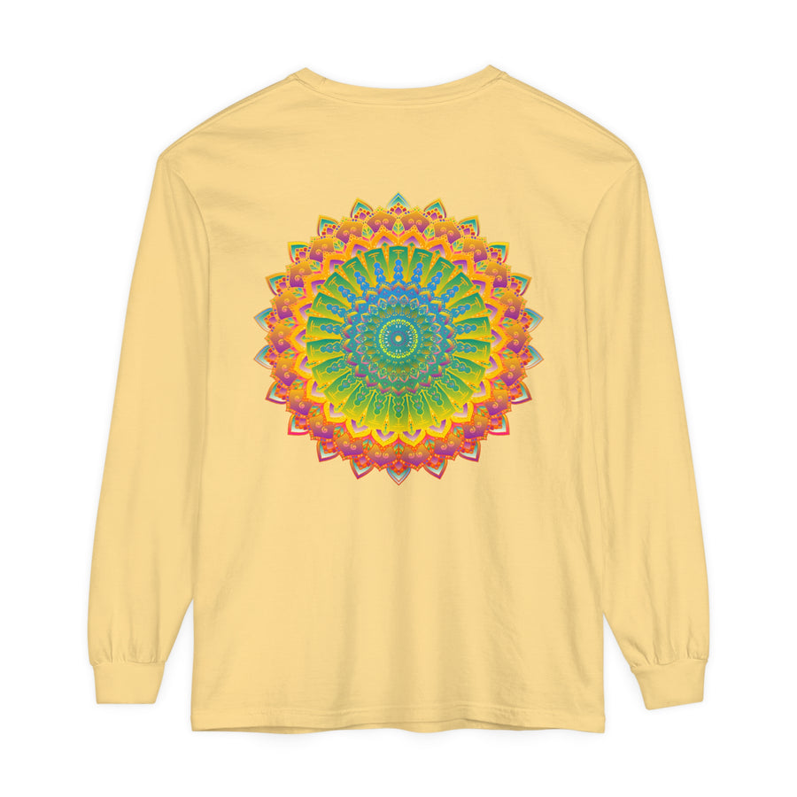 Intricately designed mandala long sleeve t-shirt for men and women