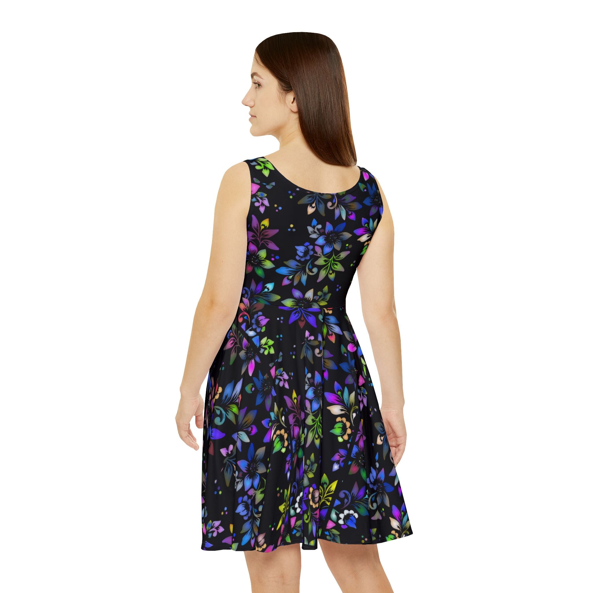 Floral Night Glow Skater Dress