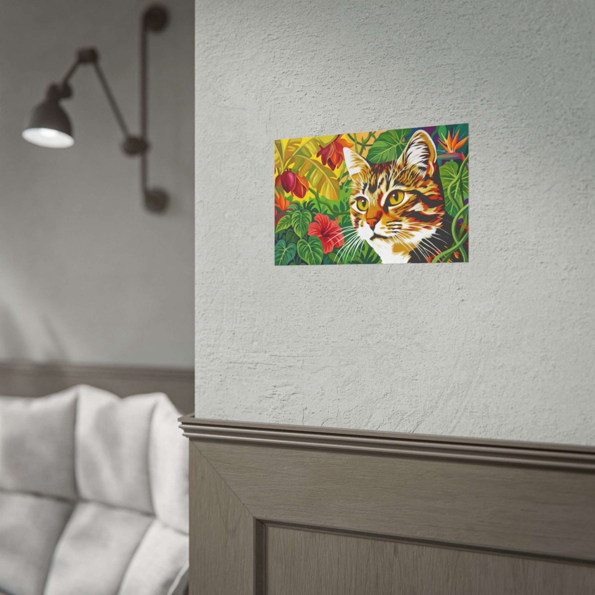 Cat Jungle Poster - Horizontal
