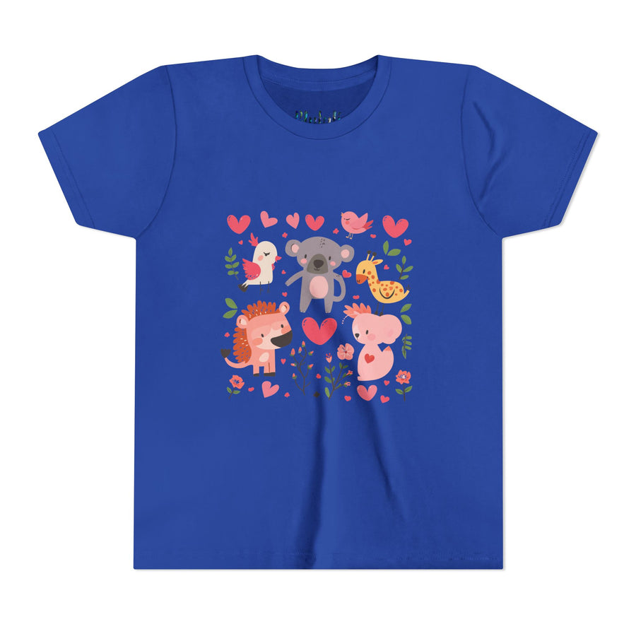 Adorable Animal Love Youth Tee, Cute Kids Shirt, Animal Graphic Tee, Children's Gift, Birthday or Holiday Outfit