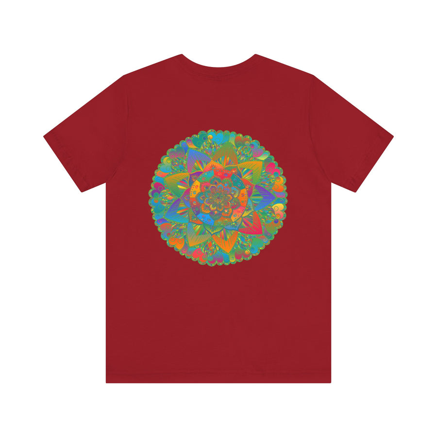 Vibrant Mandala T-Shirt featuring intricate design for spiritual peace and harmony