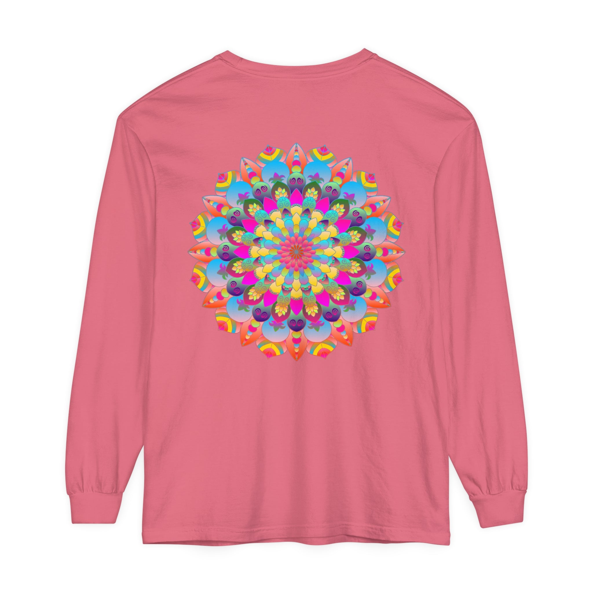 Colorful Mandala Long Sleeve T-Shirt - Psychedelic Art 24