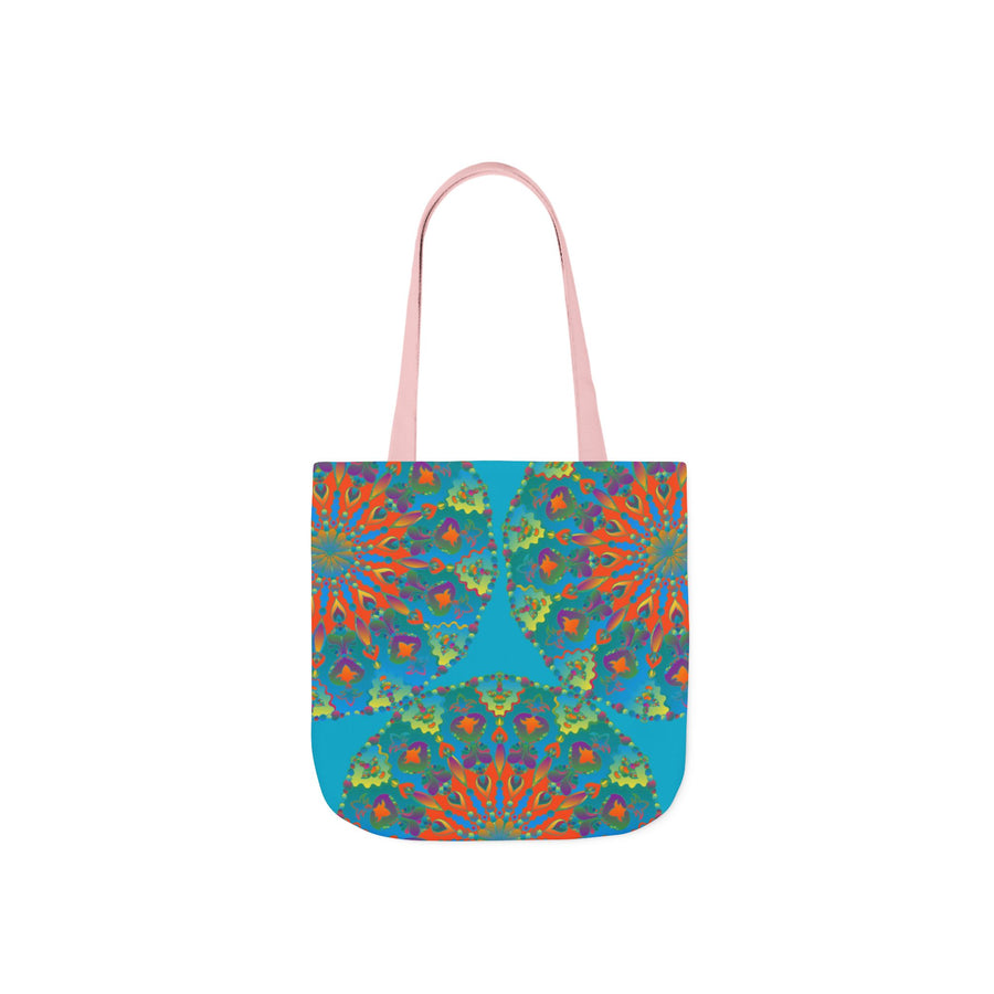 Canvas Tote Bag in Bright Tropical Colors for Summer Fun