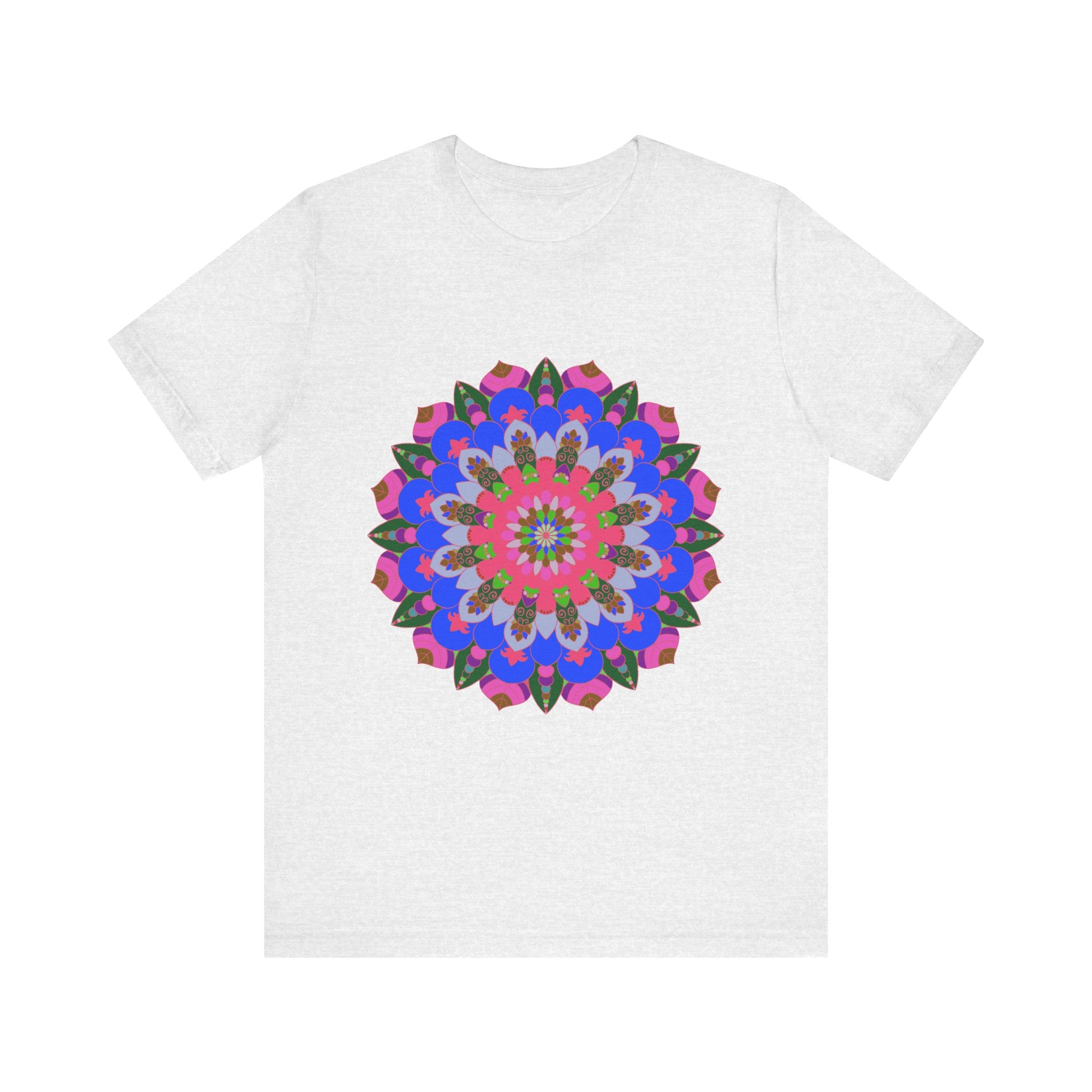 Colorful Mandala Geometric T-Shirt featuring vibrant, intricate design and eye-catching patterns perfect for bohemian fashion enthusiasts