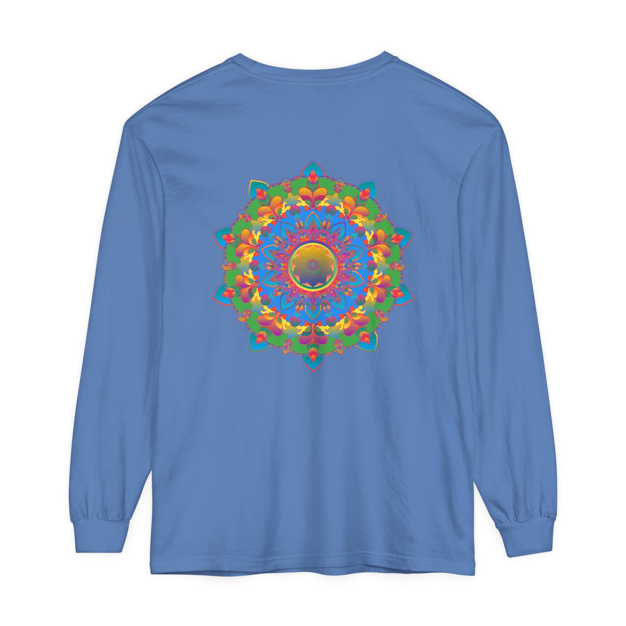 Intricate Mandala Long Sleeve T-Shirt featuring a beautiful and detailed mandala design on the front