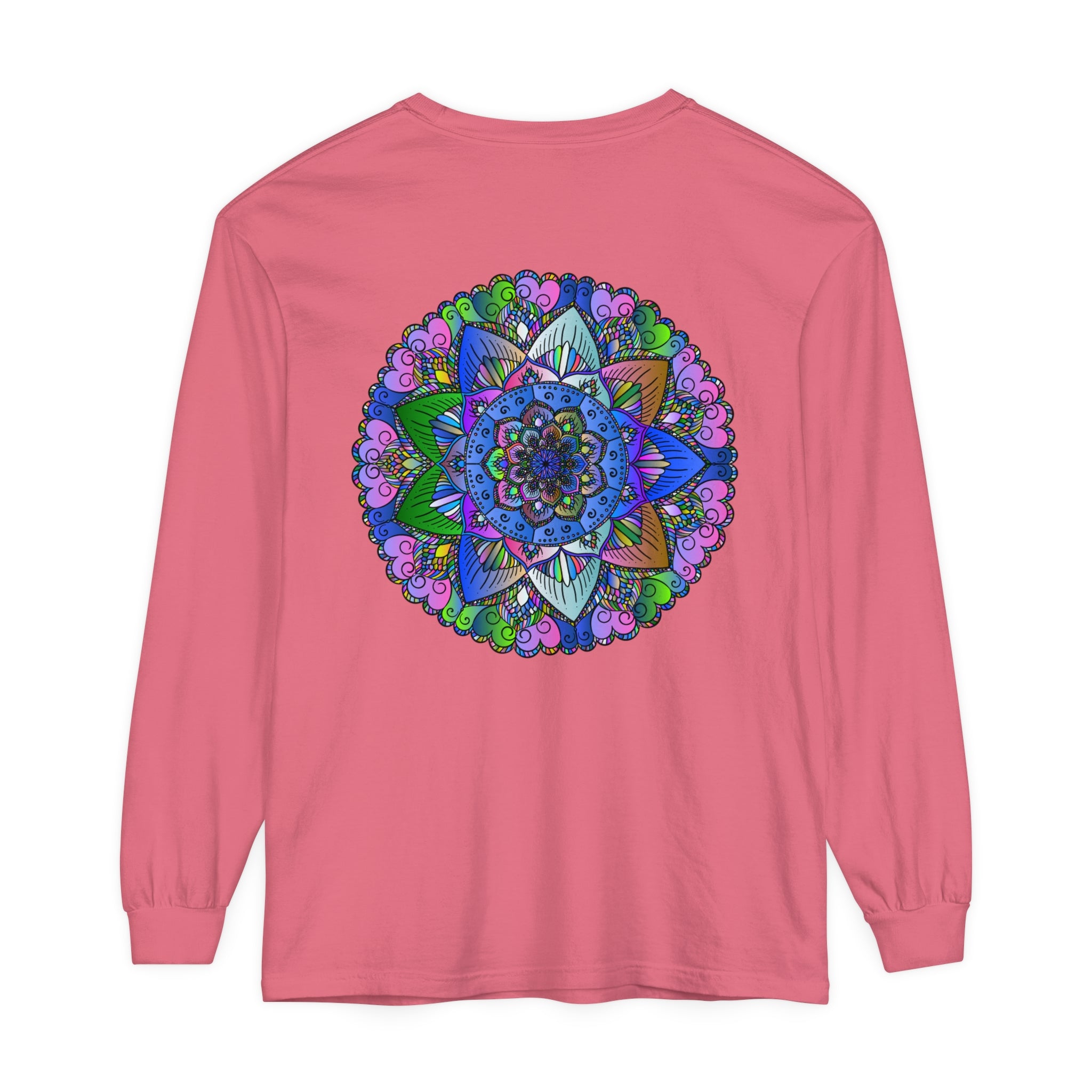 Unique Mandala Artwork on Comfortable and Versatile Long Sleeve T-Shirt