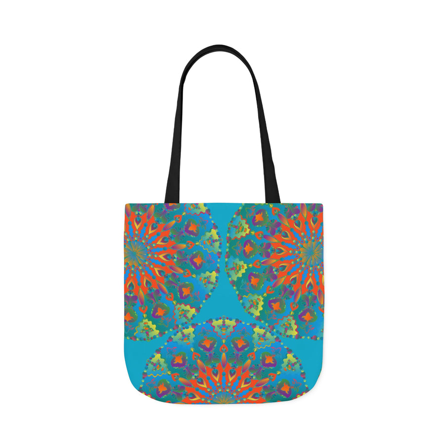 Canvas Tote Bag in Bright Tropical Colors for Summer Fun