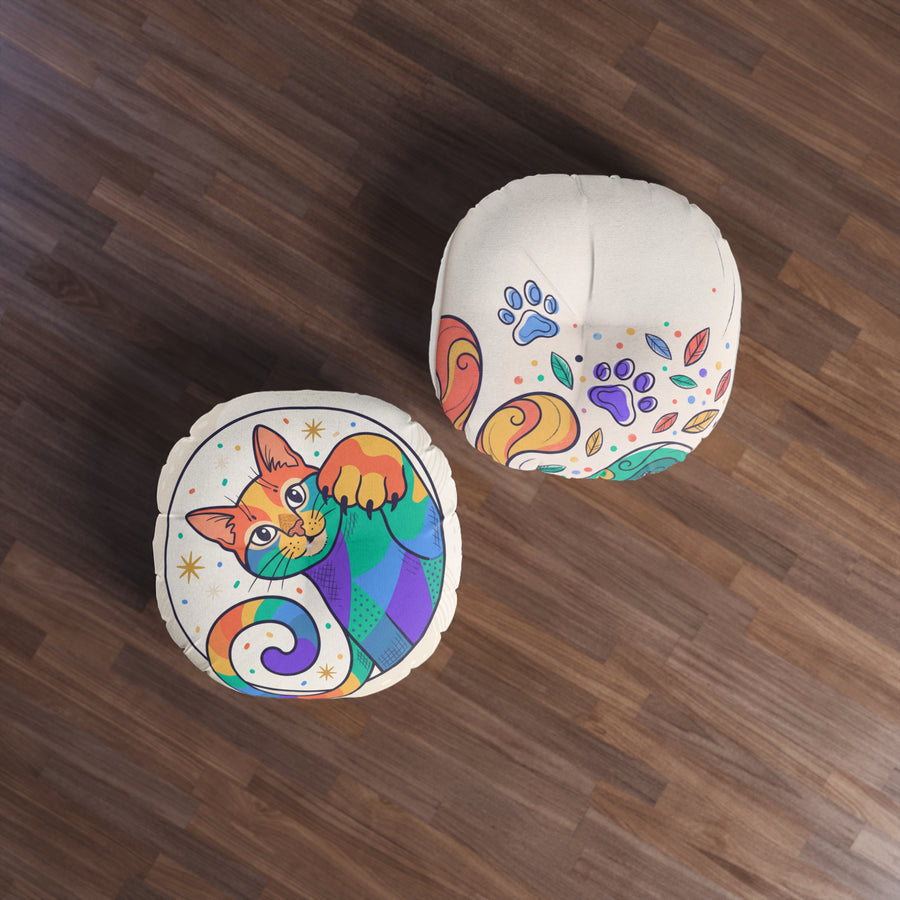 Sunrise Boho Cat Floor Pillow