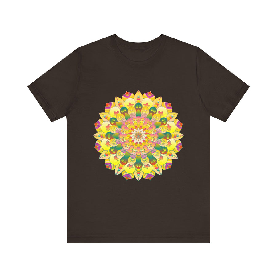 Vibrant Mandala Tee featuring intricate design symbolizing spiritual peace and harmony