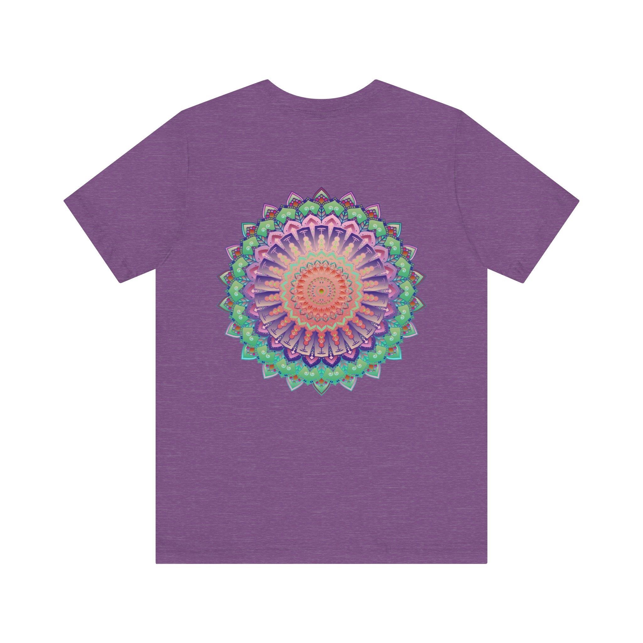Beautiful Mandala Tee with intricate design, promoting spiritual peace and harmony
